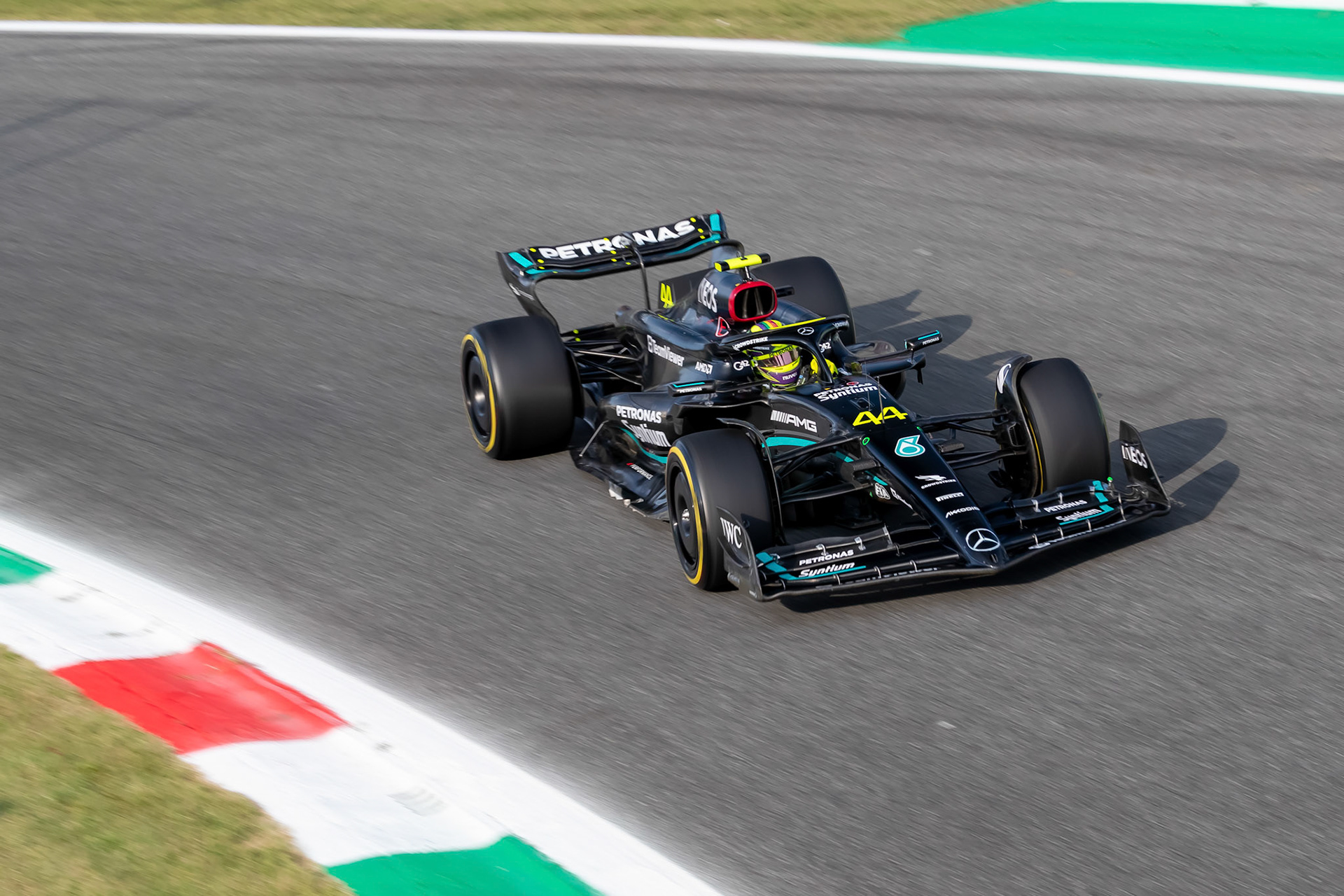 Lewis Hamilton (GBR) Mercedes AMG F1 Team; Formel 1 GP Italien / Monza. Freitag, 01.09.2023