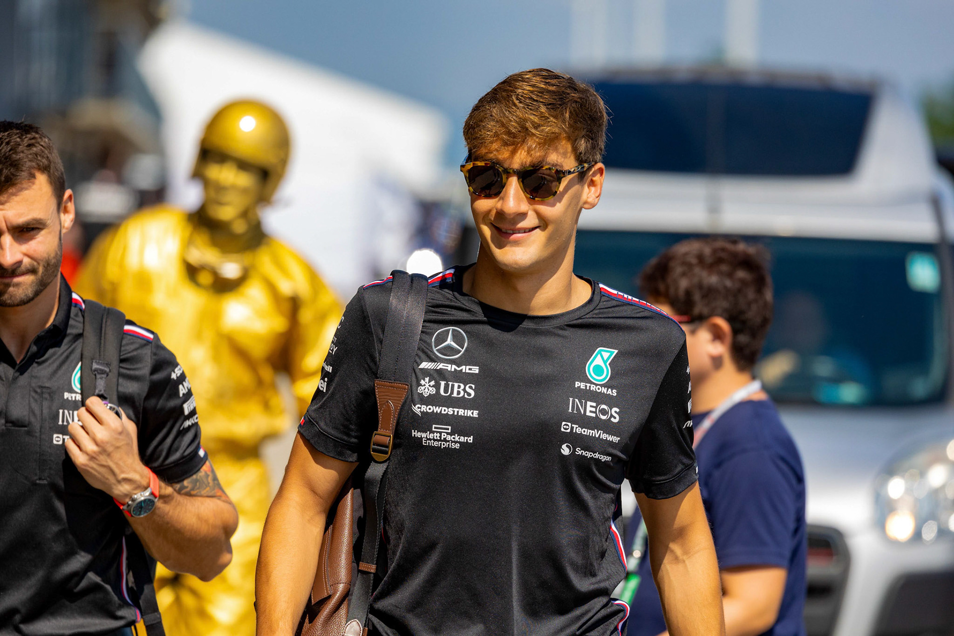 George Russell (GBR) Mercedes AMG F1 Team; Formel 1 GP Budapest / Ungarn. Samstag, 22.07.2023