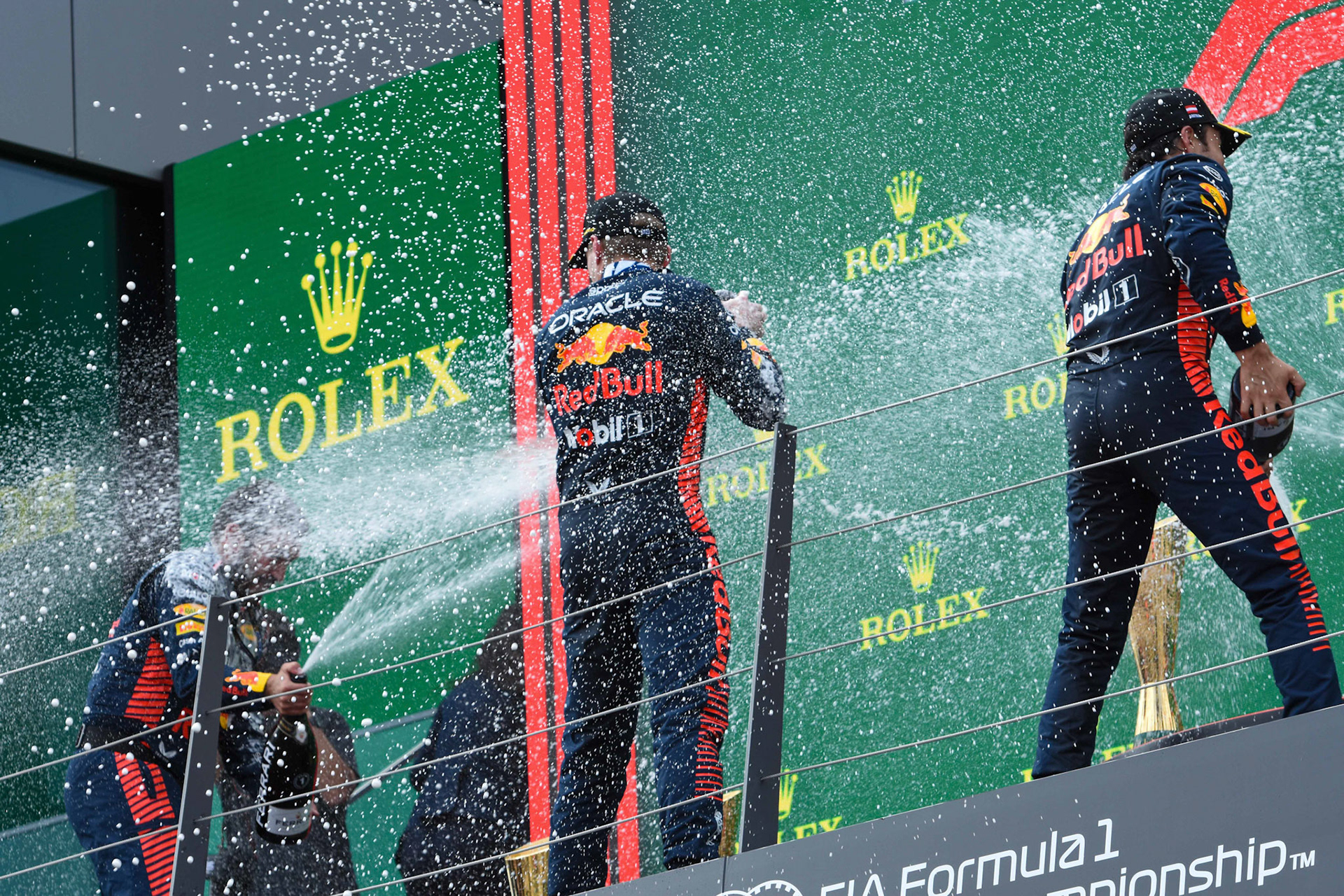Siegerehrung, Podium; Formel 1 GP Austria / Österreich. Sonntag, 02.07.2023
