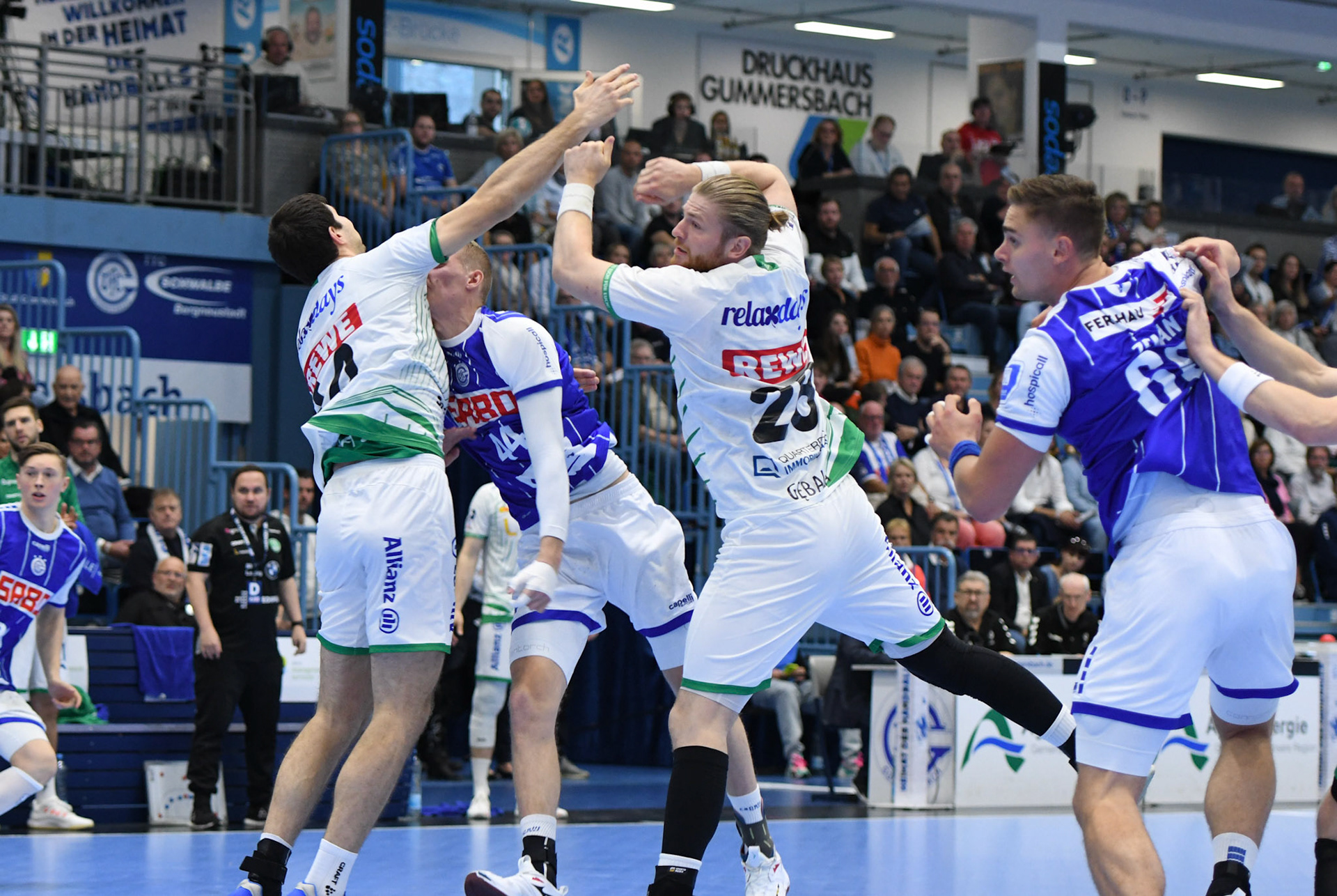 Tom Jansen #44;  Handball Bundesliga; VfL Gummersbach - SCDHFK Leipzig 09.10.2022