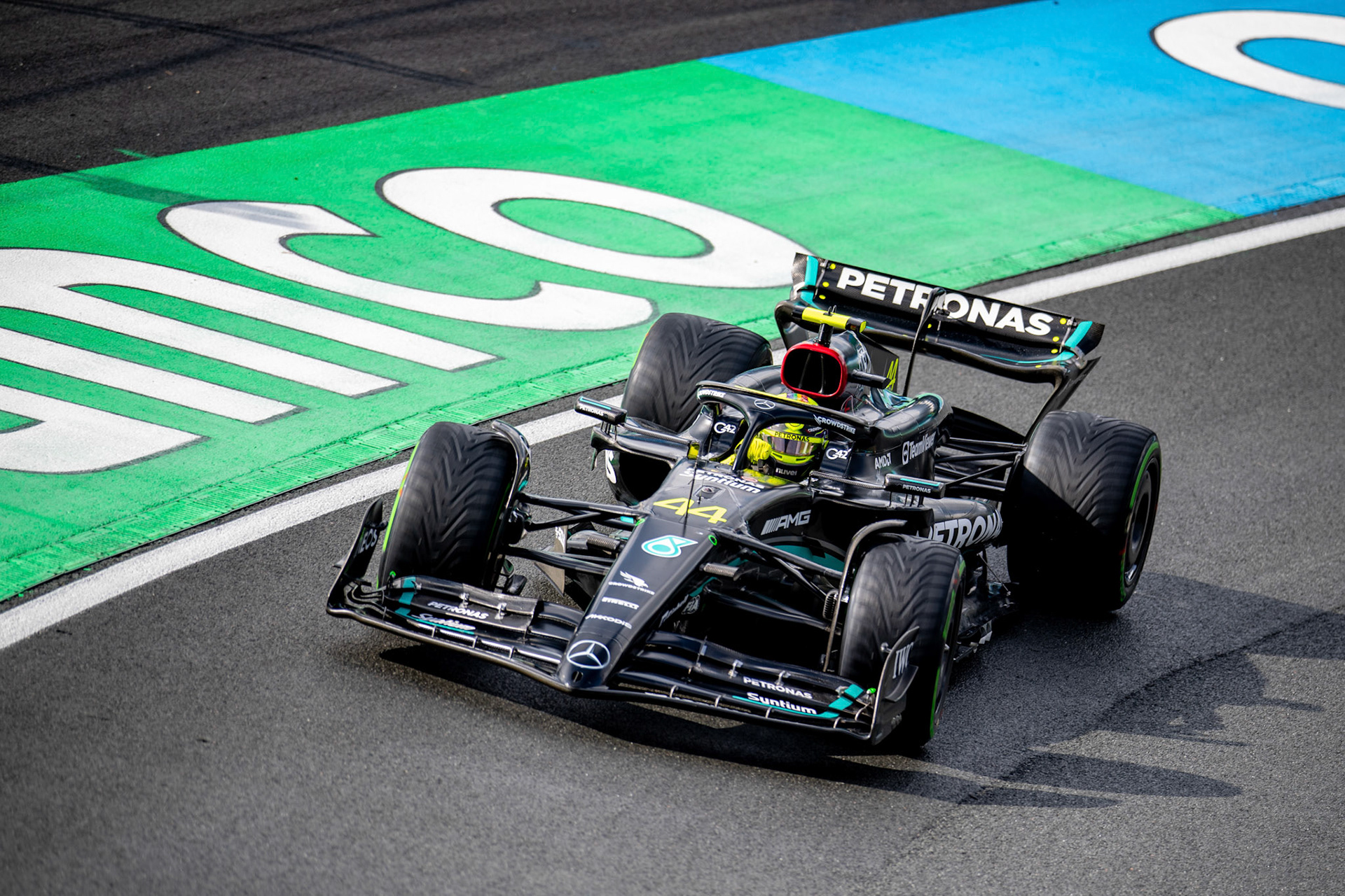Lewis Hamilton (GBR) Mercedes AMG F1 Team; Formel 1 GP Holland / Zandvoort. Samstag, 26.08.2023