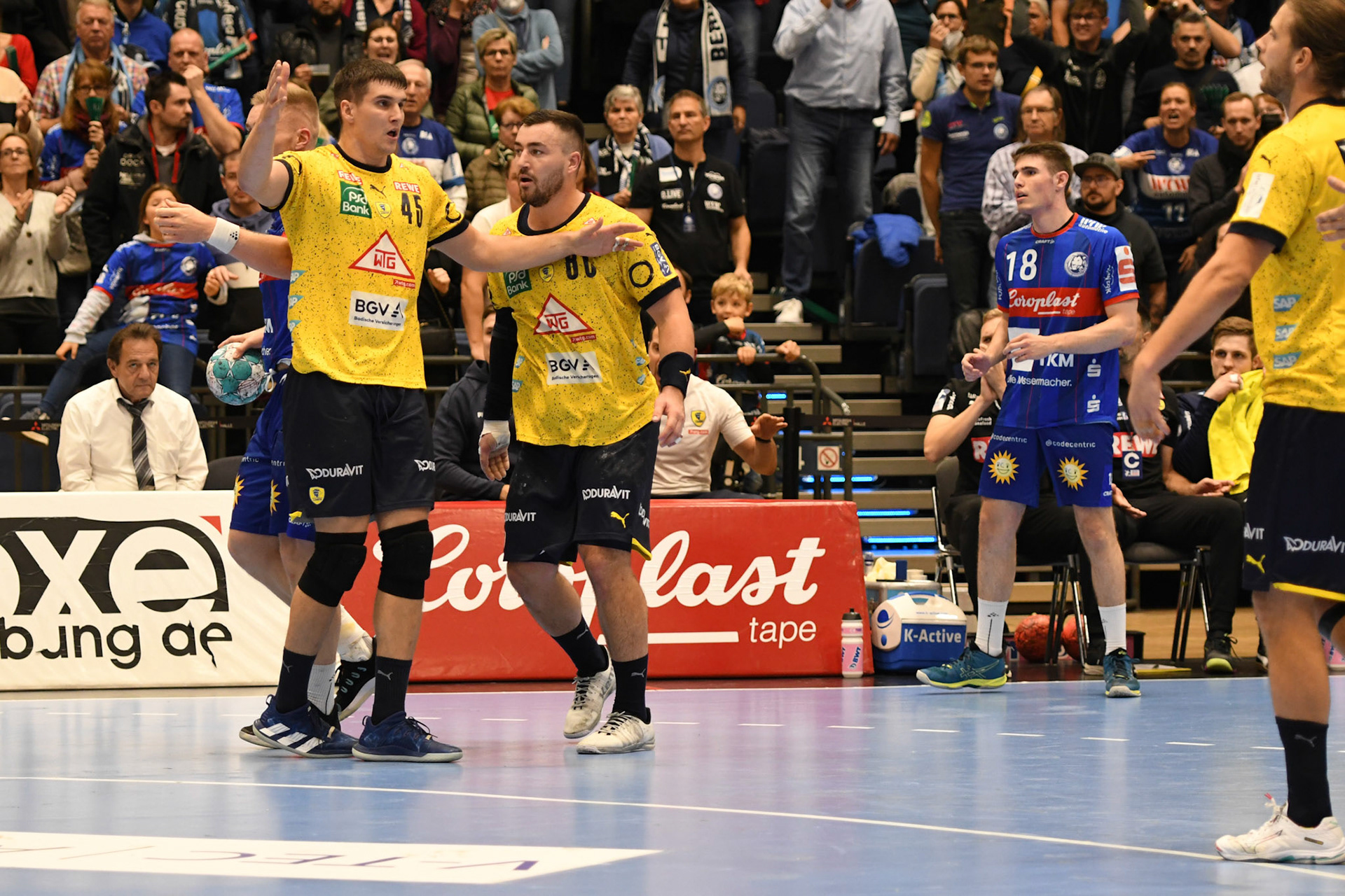 Halil Jaganjac #45; Handball Bundesliga; BHC 06 - Rhein Neckar Loewen 29.09.2022