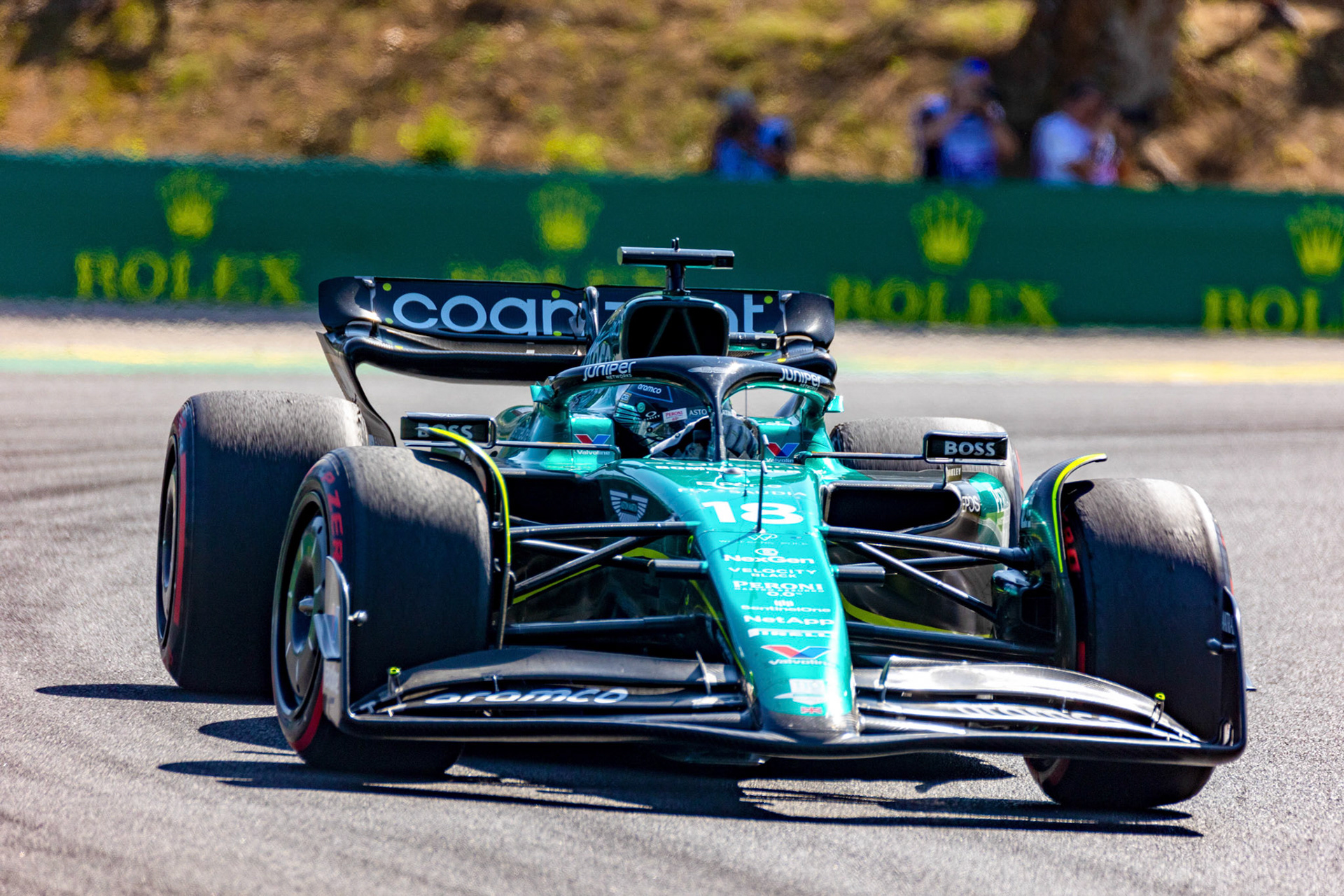 Lance Stroll (CAN) Aston Martin Formula One Team; Formel 1 GP Budapest / Ungarn. Sonntag, 23.07.2023