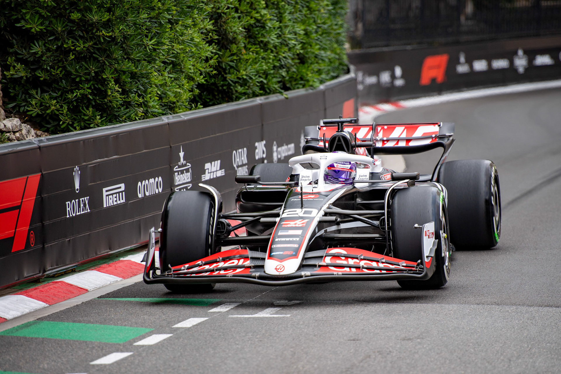 Kevin Magnussen #20, MoneyGram Haas F1 Team; Formel1 GP Monaco Freitag, 24.05.2024