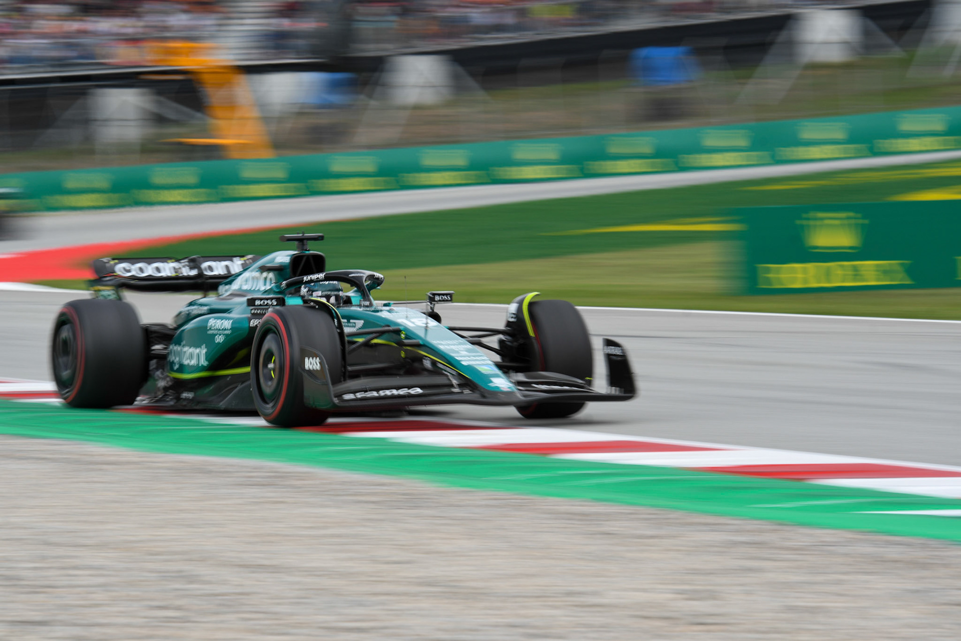 Lance Stroll (CAN) Aston Martin Formula One Team; Formel 1 GP Barcelona. Sonntag 04.06.2023