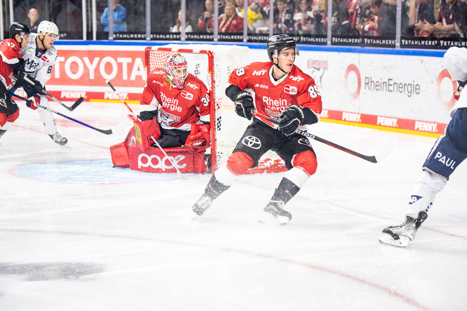 Gregor Macleod; DEL Kölner Haie - Adler Mannheim, 30.09.2023