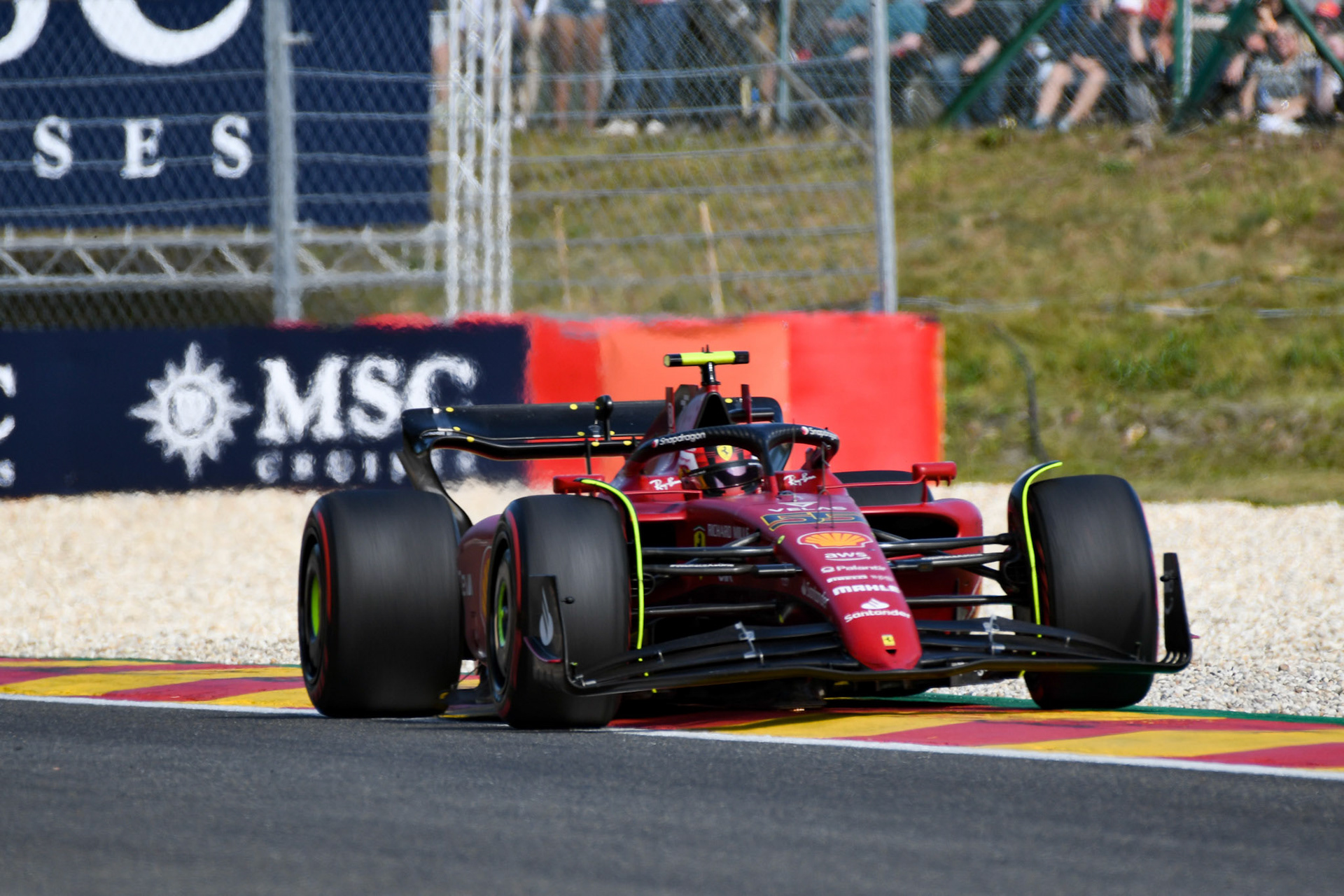 Carlos Sainz (ESP) Scuderia Ferrari;Formel 1 GP Belgien, Sonntag, 28.08.2022