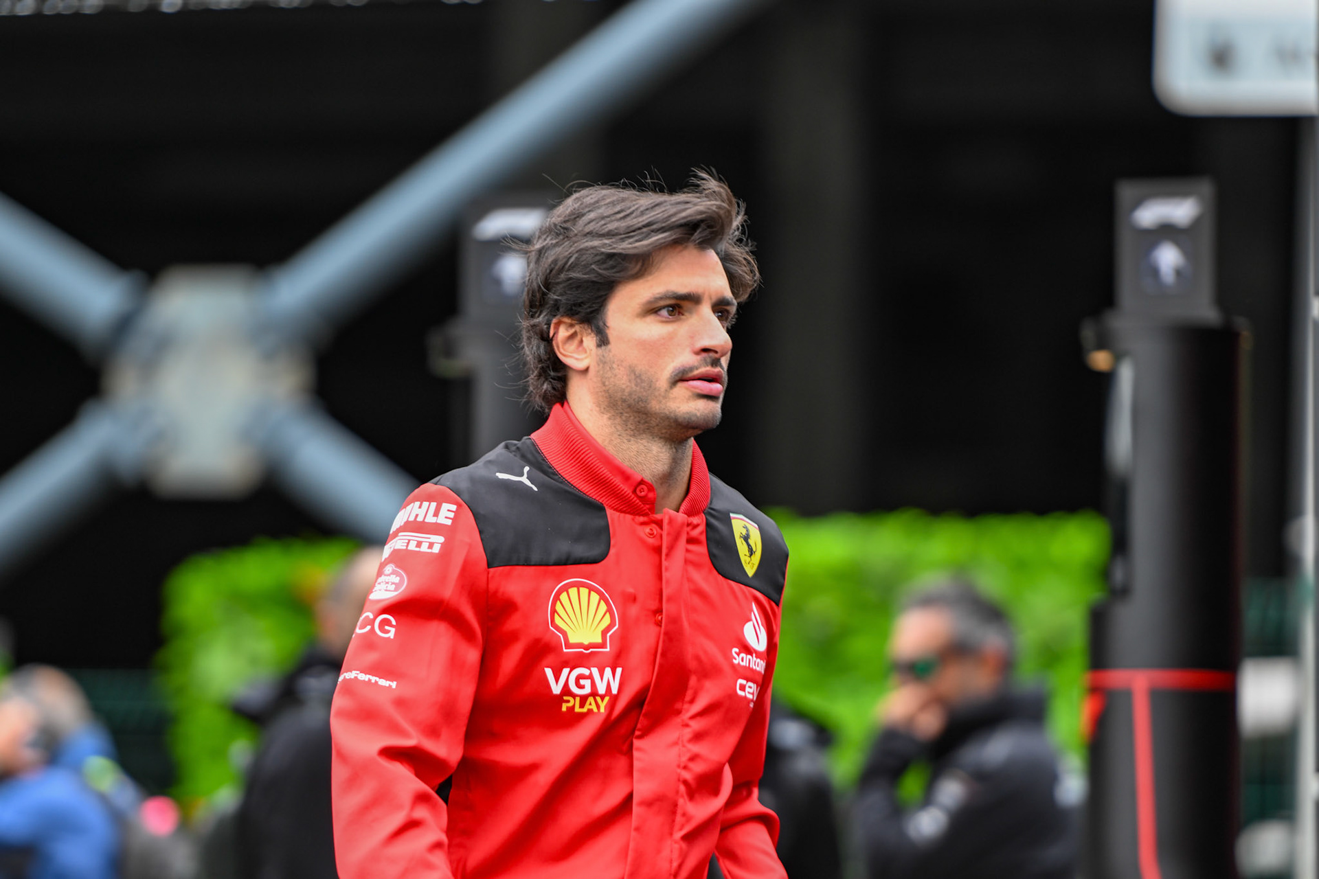 Carlos Sainz (ESP) Scuderia Ferrari; Formel 1 GP Spa Francorchamps/ Belgien. Samstag, 29.07.2023