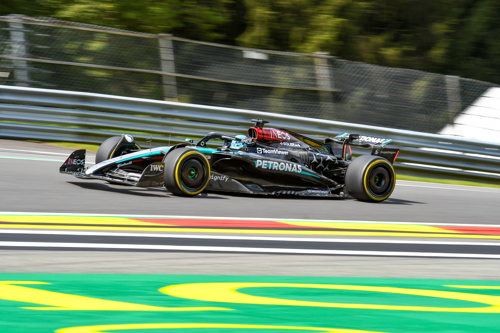 George Russell #63, Mercedes-AMG Petronas F1 Team;Formel 1 GP Spa / Belgien. Freitag, 26.07.2024