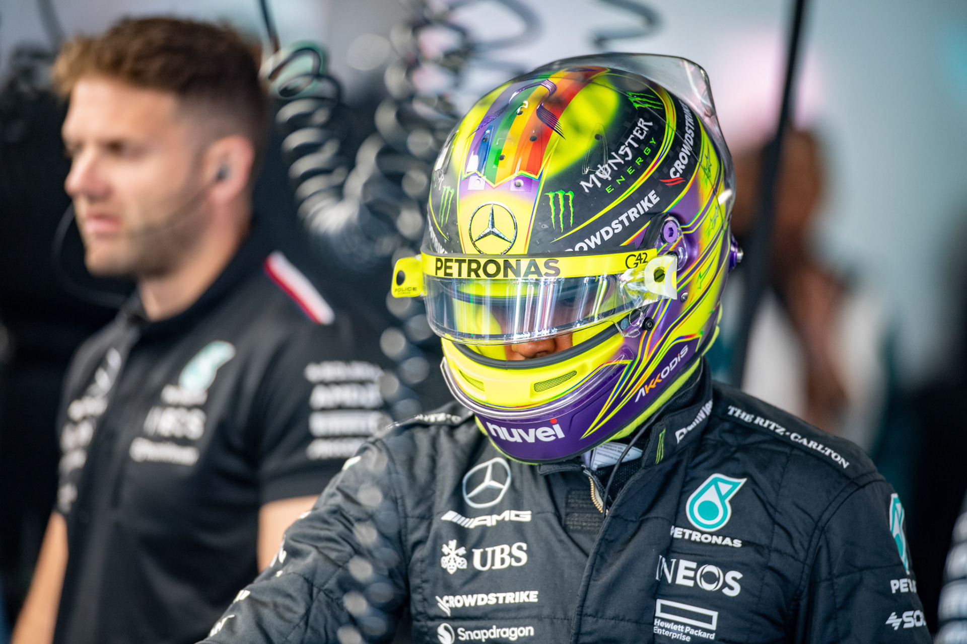 Lewis Hamilton (GBR) Mercedes AMG F1 Team; Formel 1 GP Holland / Zandvoort. Samstag, 26.08.2023