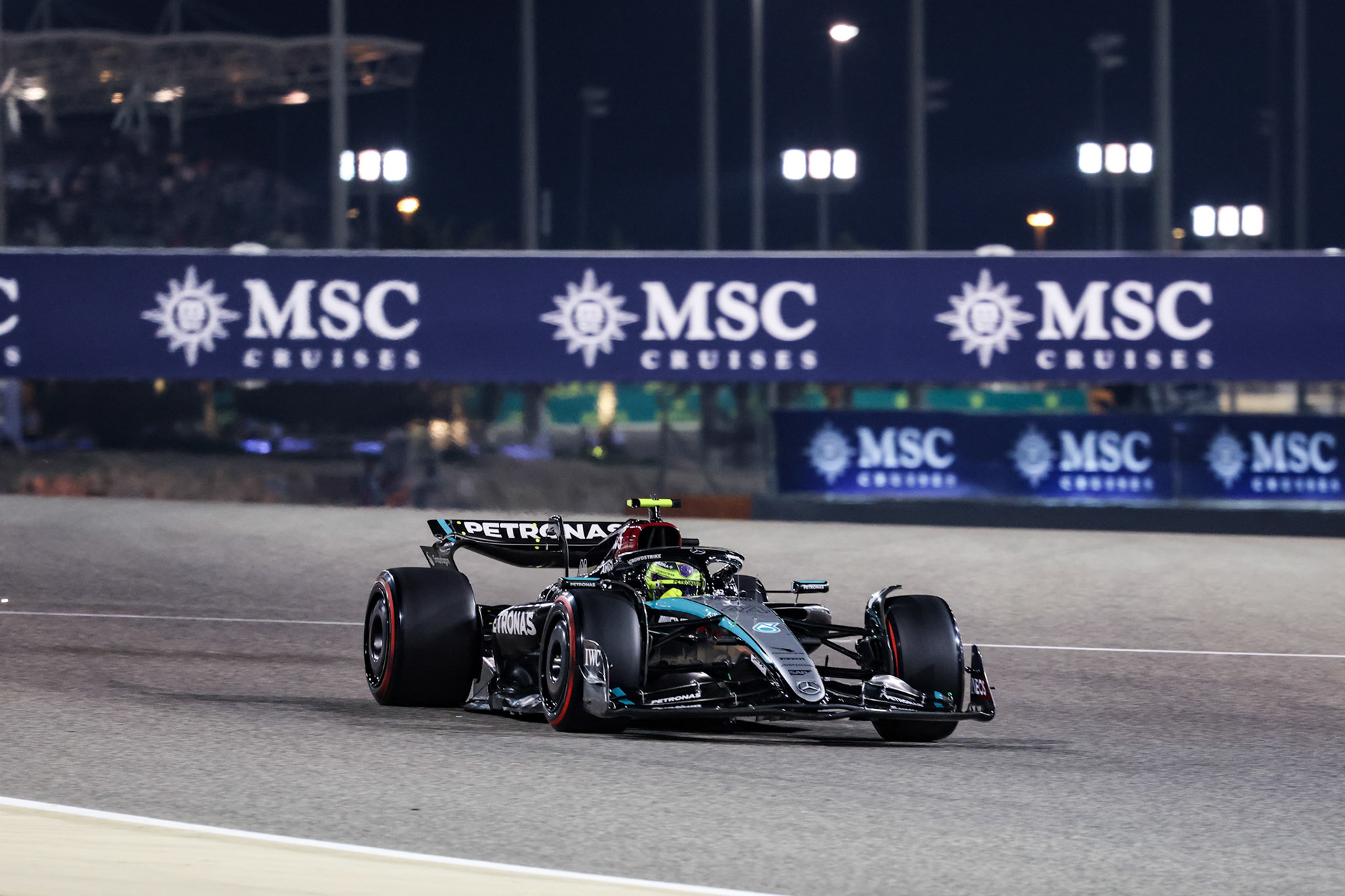 Lewis Hamilton #44, Mercedes-AMG Petronas F1 Team; Formel 1 GP Bahrain. Samstag 02.03.2024