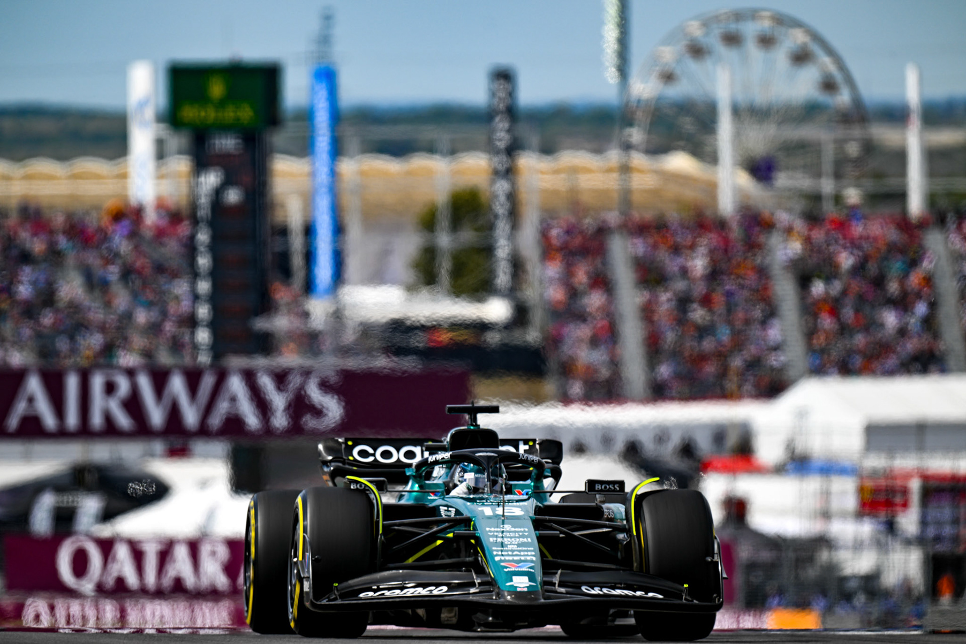 Lance Stroll (CAN) Aston Martin Formula One Team; Formel 1 GP USA Austin Texas. Samstag 21.10.2023