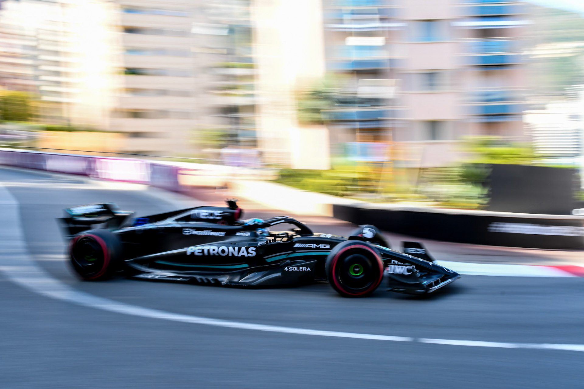 George Russell (GBR) Mercedes AMG F1 Team; Formel 1 GP Monaco. Freitag 26.05.2023