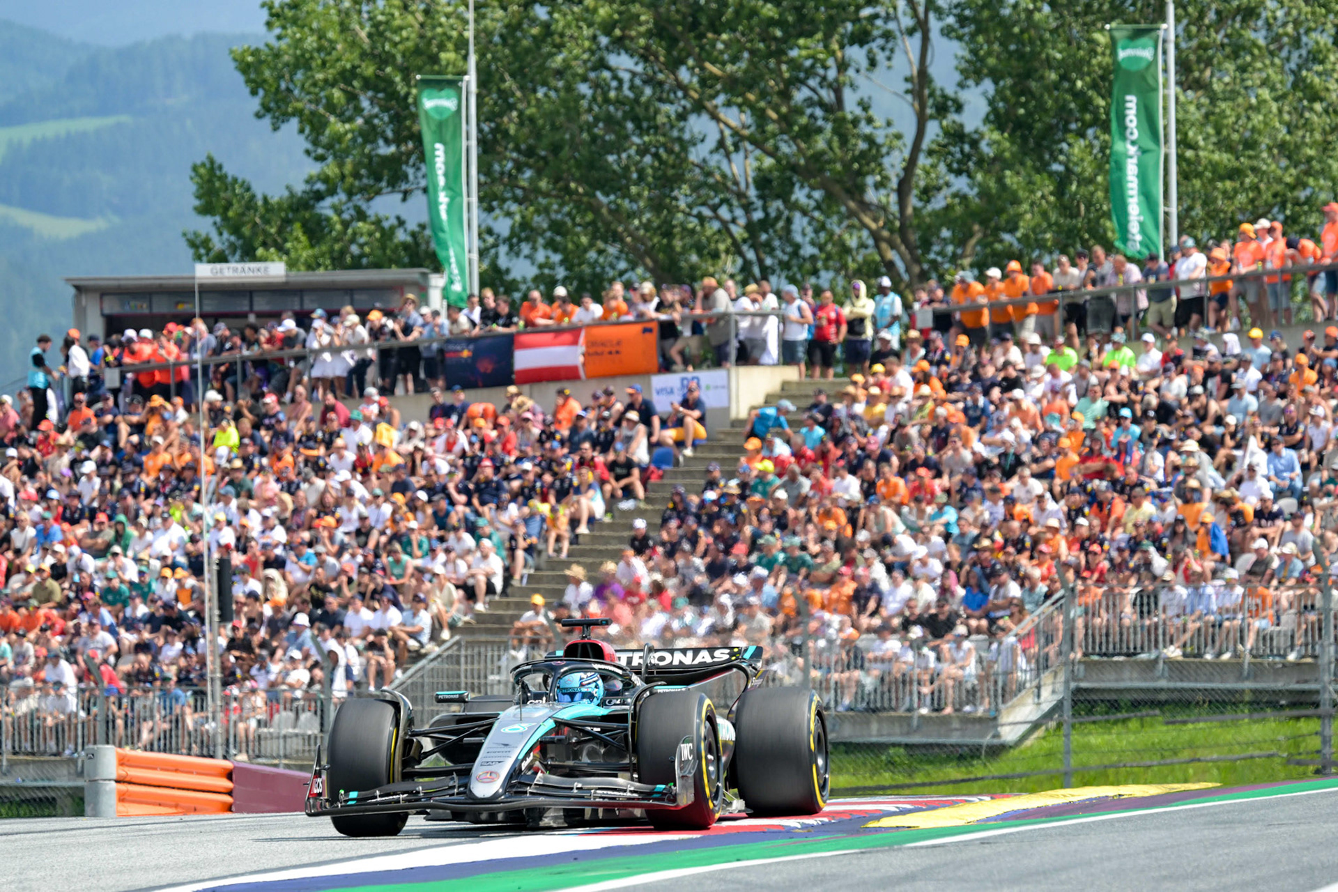 George Russell #63, Mercedes-AMG Petronas F1 Team;Formel 1 GP Austria / Österreich. Sonntag, 30.06.2024