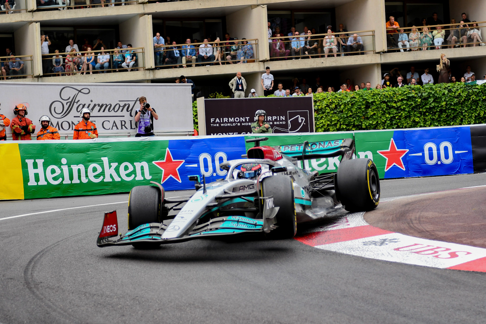 George Russell (GBR) Merceds AMG Petronas F1 Team; Formel 1 Monaco am 29.05.2022