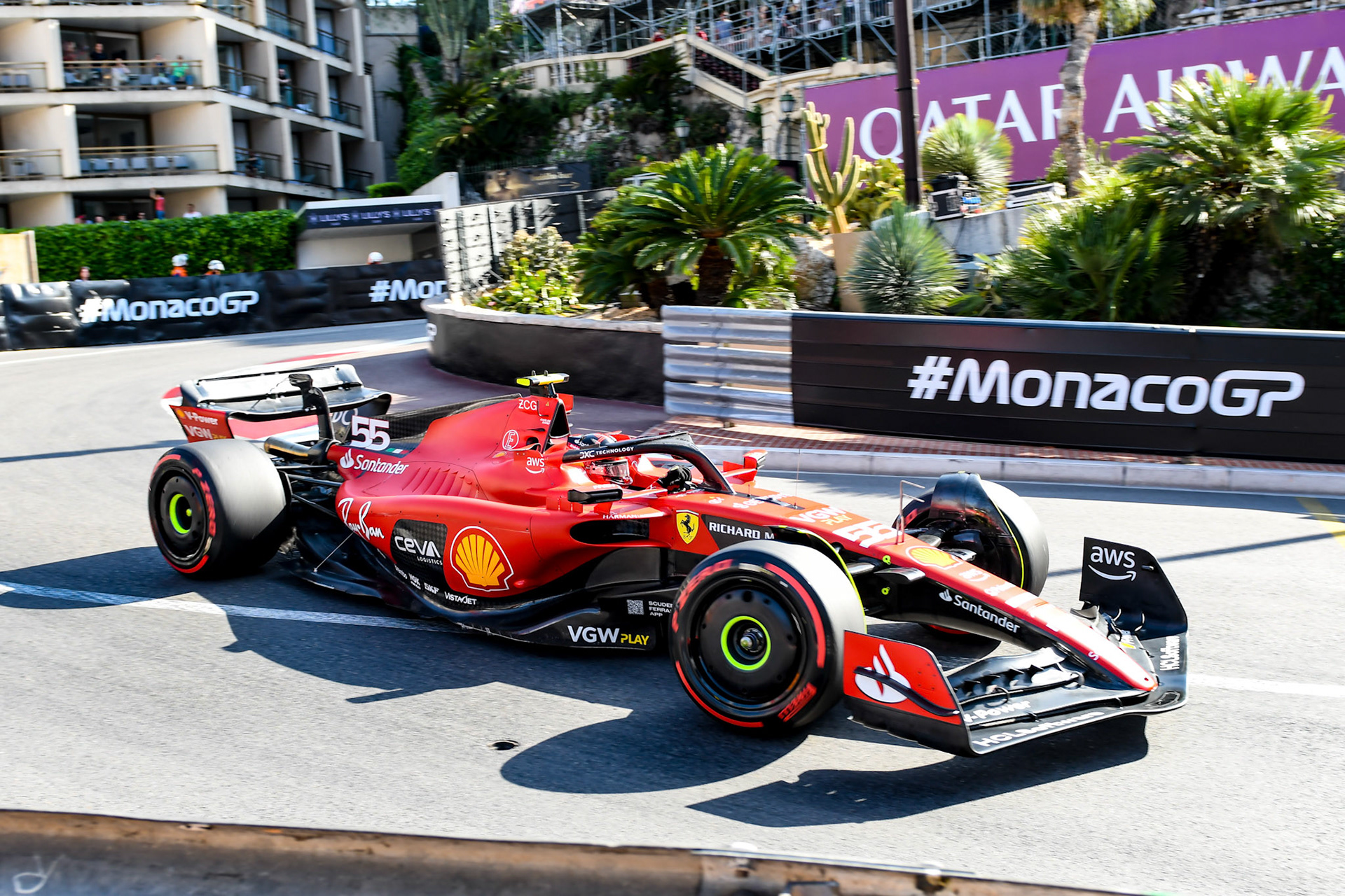 Carlos Sainz (ESP) Scuderia Ferrari; Formel 1 GP Monaco. Freitag 26.05.2023