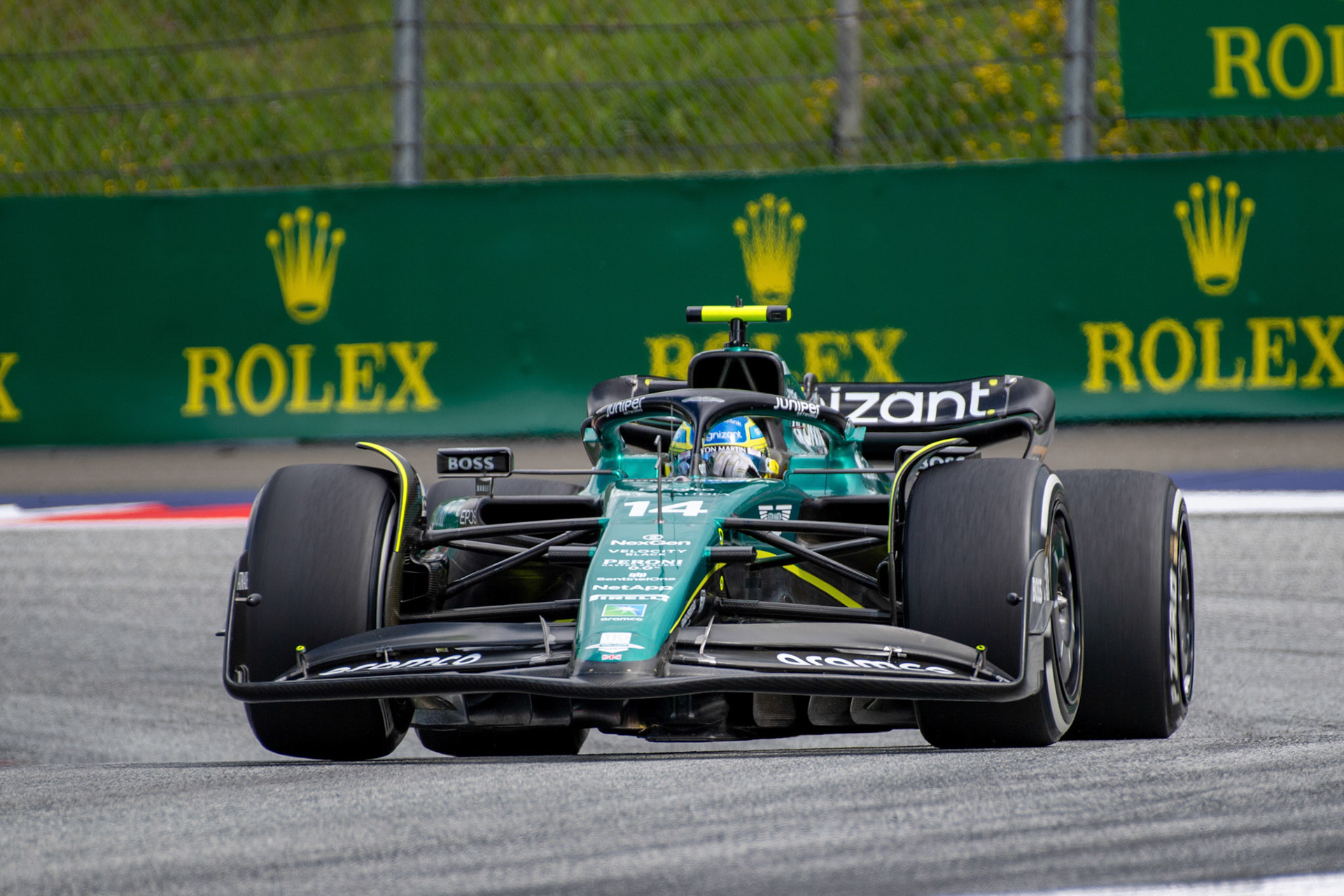Fernando Alonso (ESP) Aston Martin Formula One Team; Formel 1 GP Austria / Österreich. Sonntag, 02.07.2023
