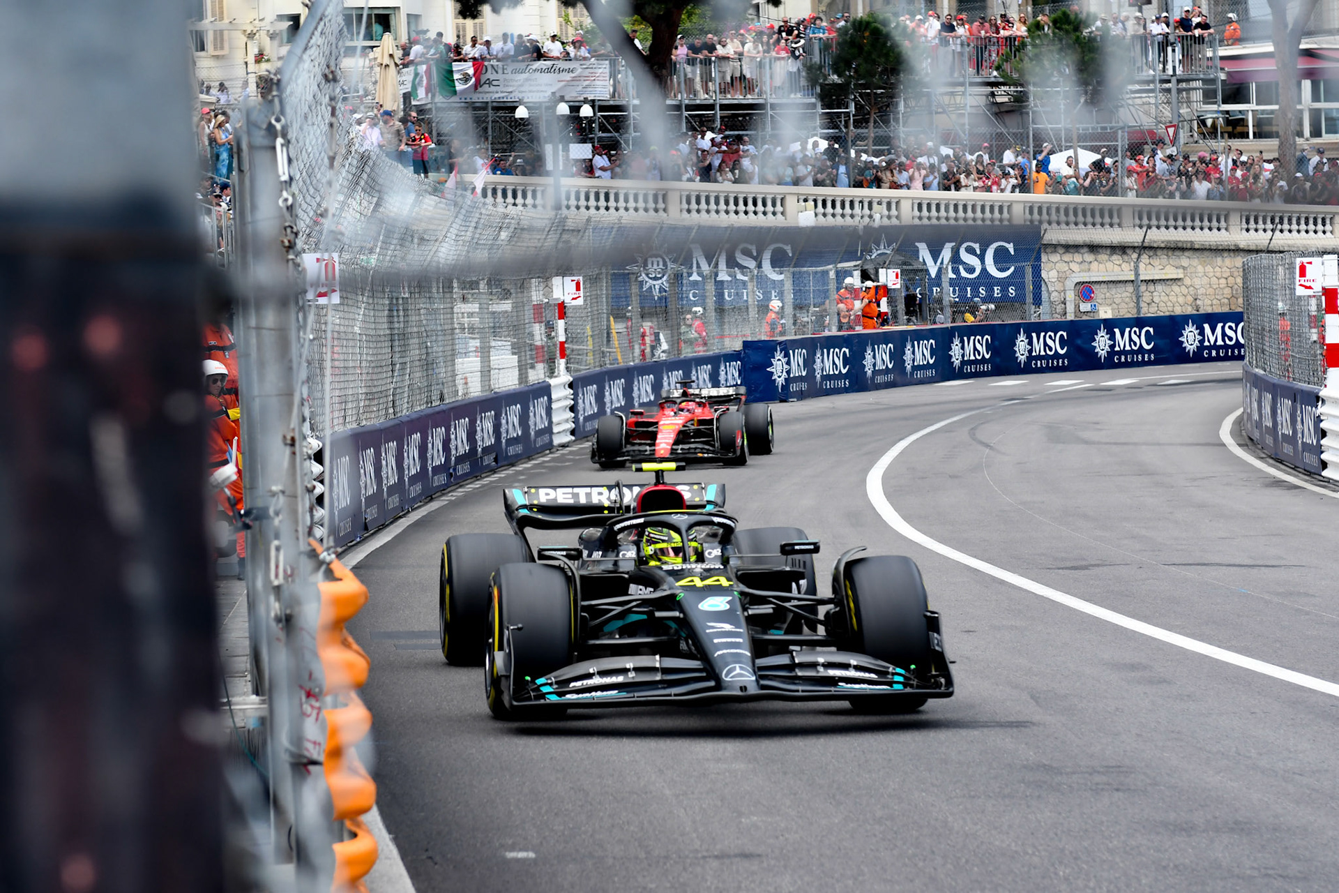 Lewis Hamilton (GBR) Mercedes AMG F1 Team; Formel 1 GP Monaco. Sonntag 28.05.2023