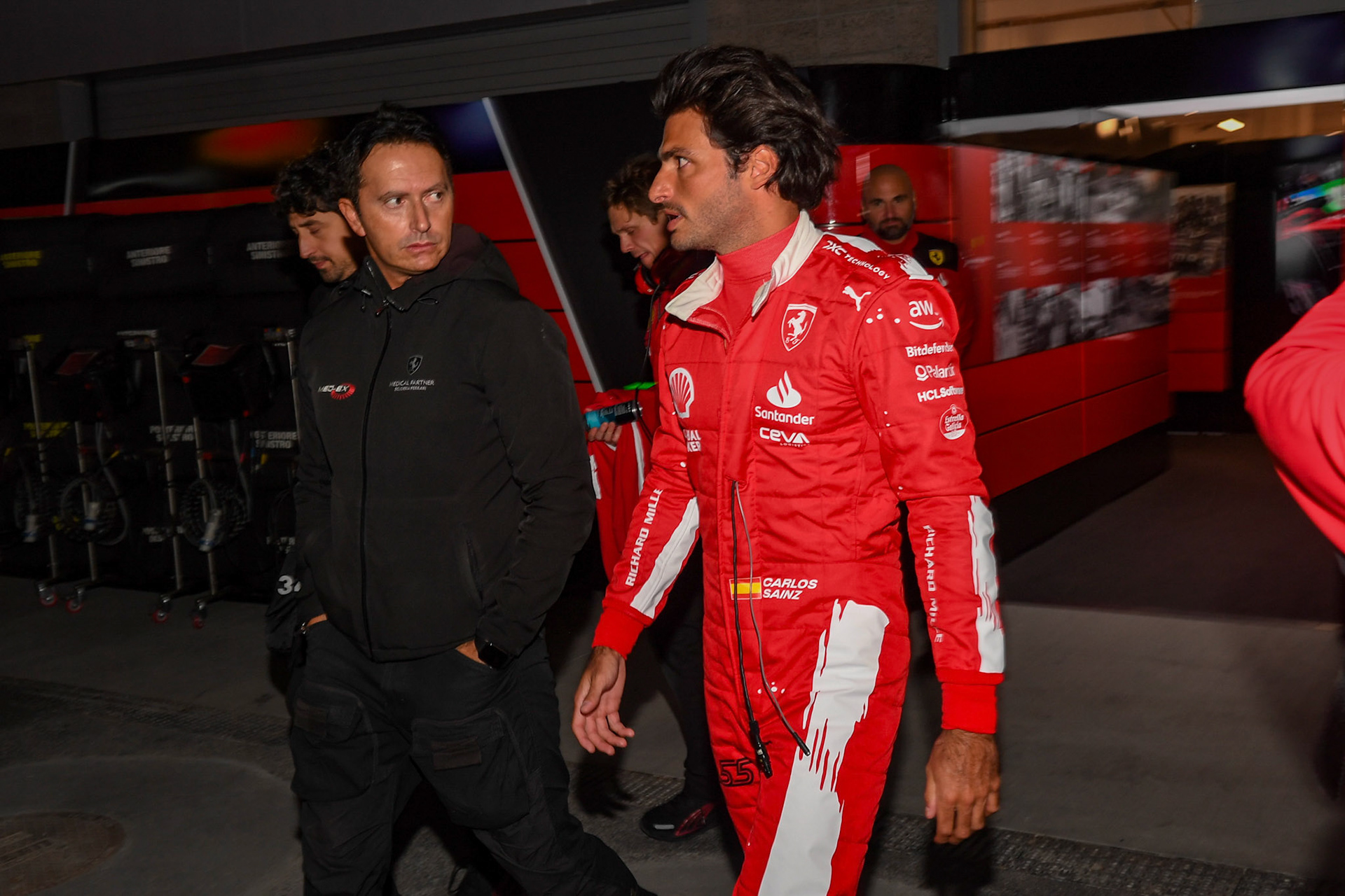 Carlos Sainz (ESP) Scuderia Ferrari; Formel 1 GP USA Las Vegas. Samstag 18.11.2023