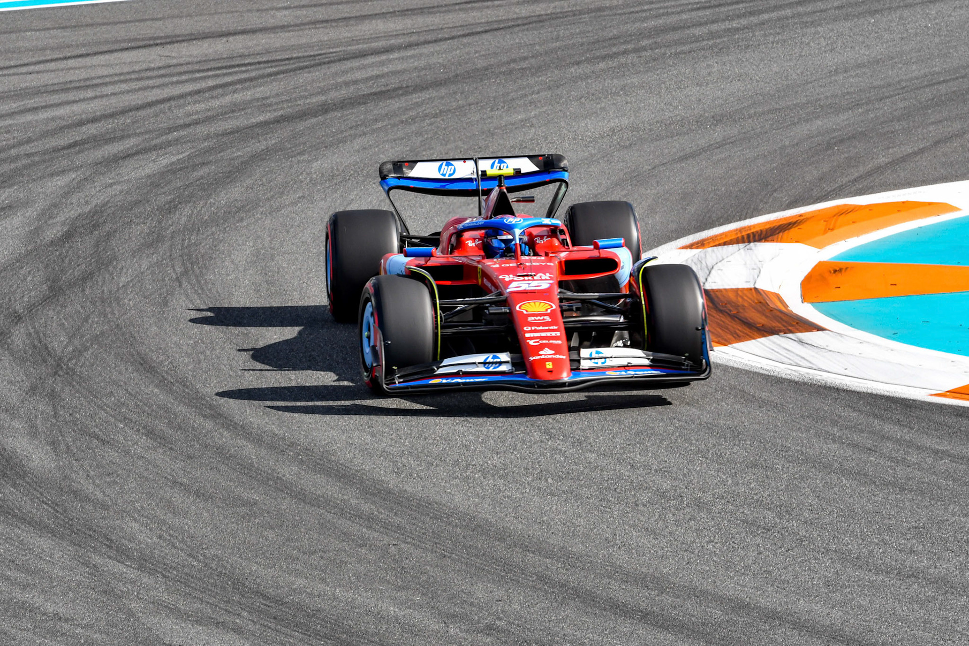 Carlos Sainz #55, Scuderia Ferrari; Formel 1 GP Miami / USA. 05.05.2024
