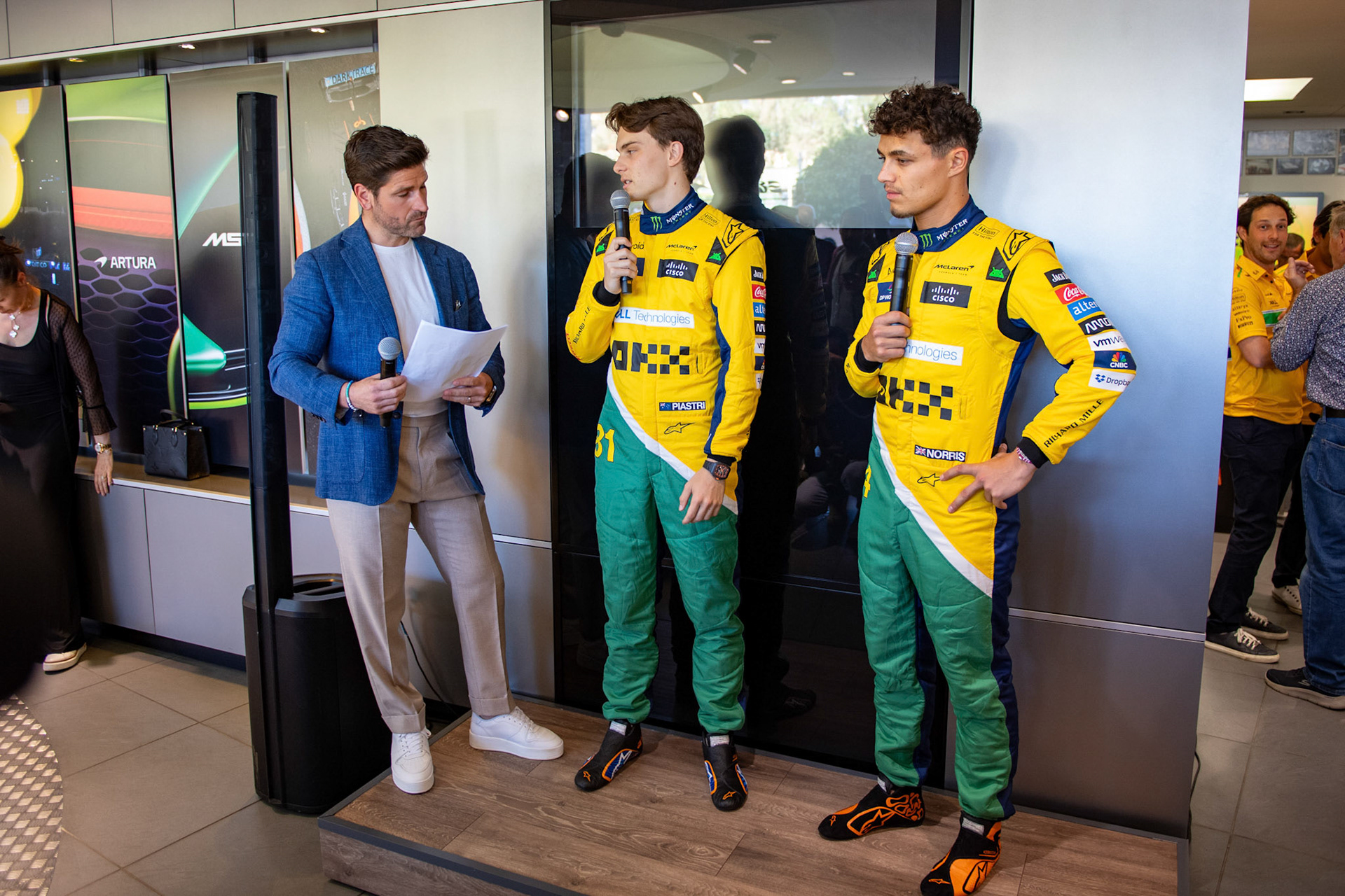 Oscar Piastri #81, McLaren Formula 1 Team und Lando Norris #4, McLaren Formula 1 Team; Formel1 GP Monaco Donnerstag, 23.05.2024