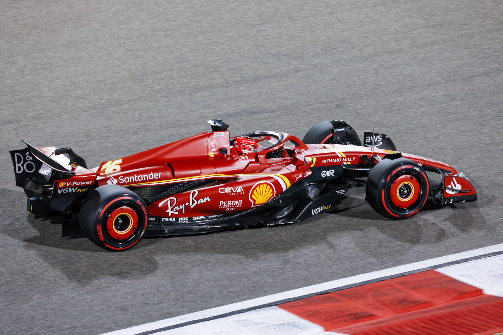 Charles Leclerc #16, Scuderia Ferrari; Formel 1 GP Bahrain. Freitag 01.03.2024