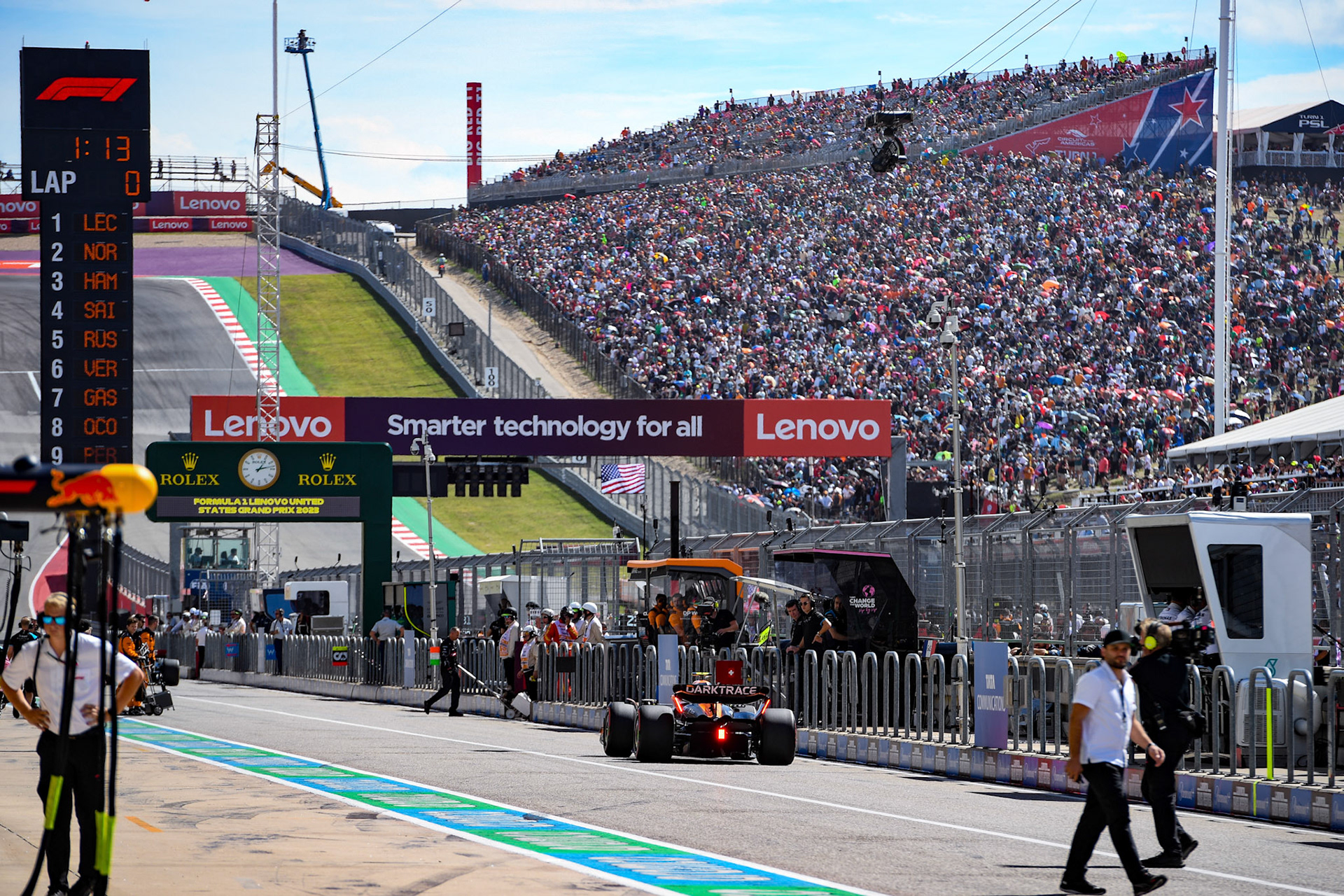 Lando Norris (GBR) McLaren F1 Team; Formel 1 GP USA Austin Texas. Sonntag 22.10.2023