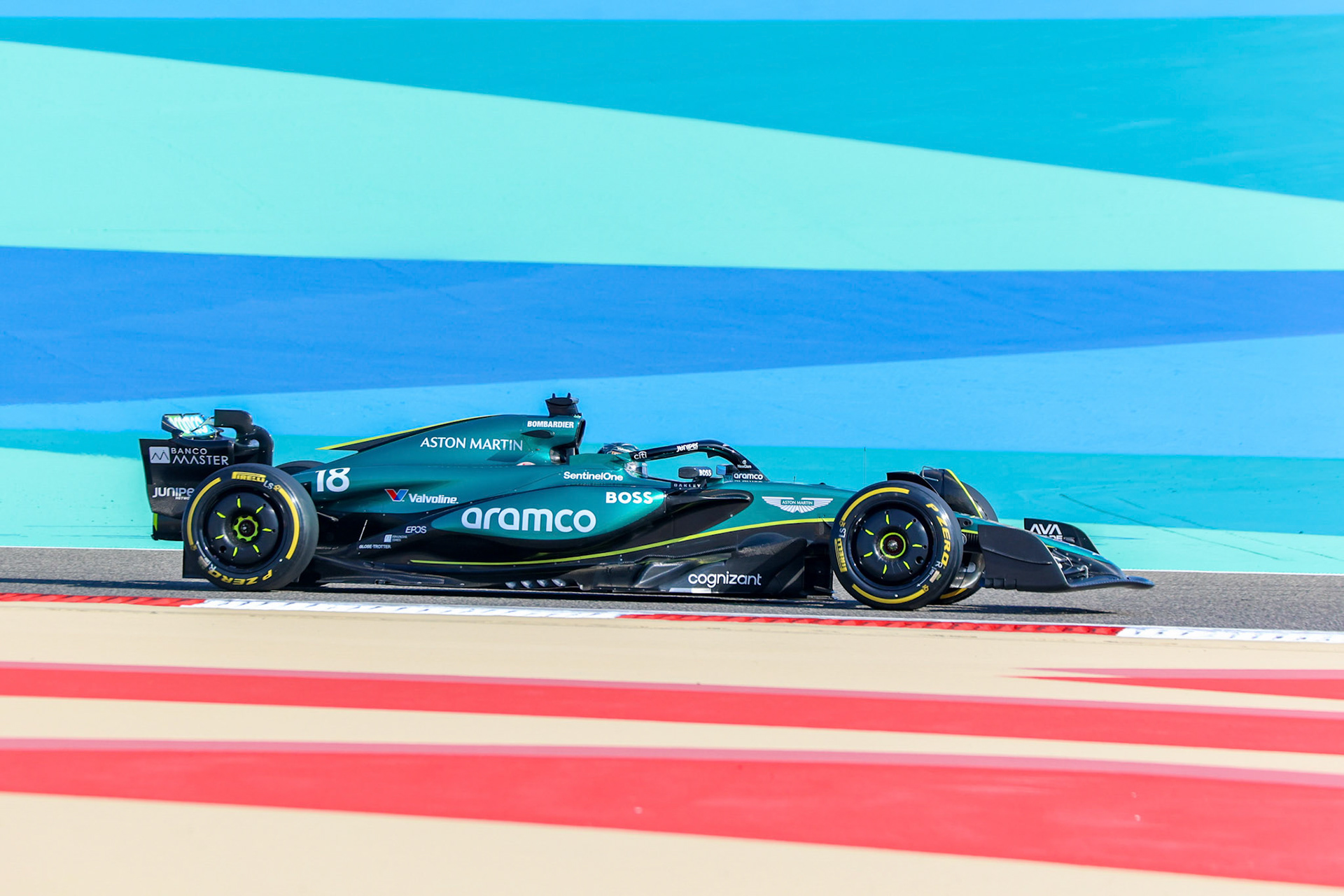 Lance Stroll #18, Aston Martin Aramco F1 Team; Formel 1 GP Bahrain. Donnerstag 29.02.2024