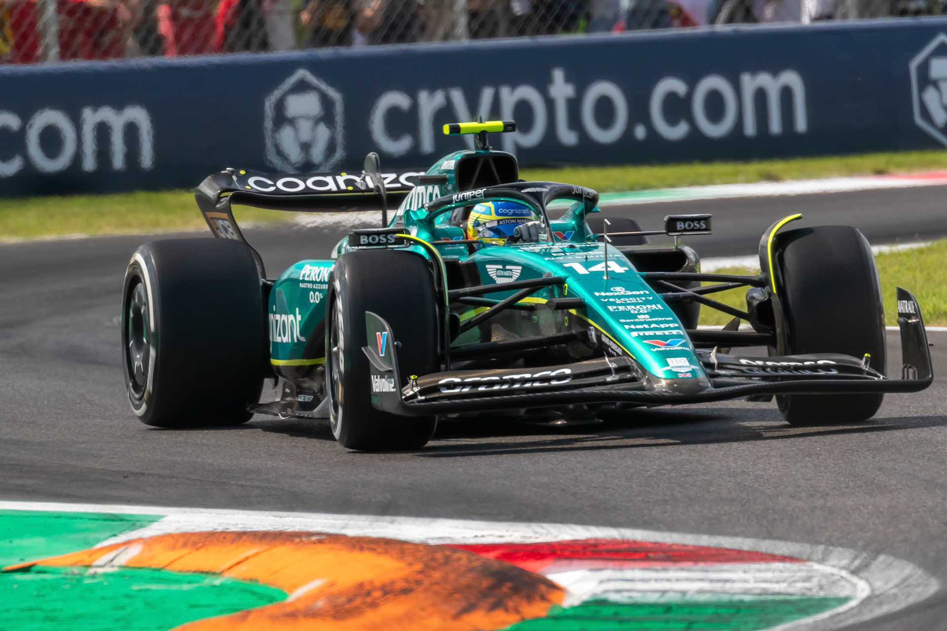 Fernando Alonso (ESP) Aston Martin Formula One Team; Formel 1 GP Italien / Monza. Samstag, 02.09.2023