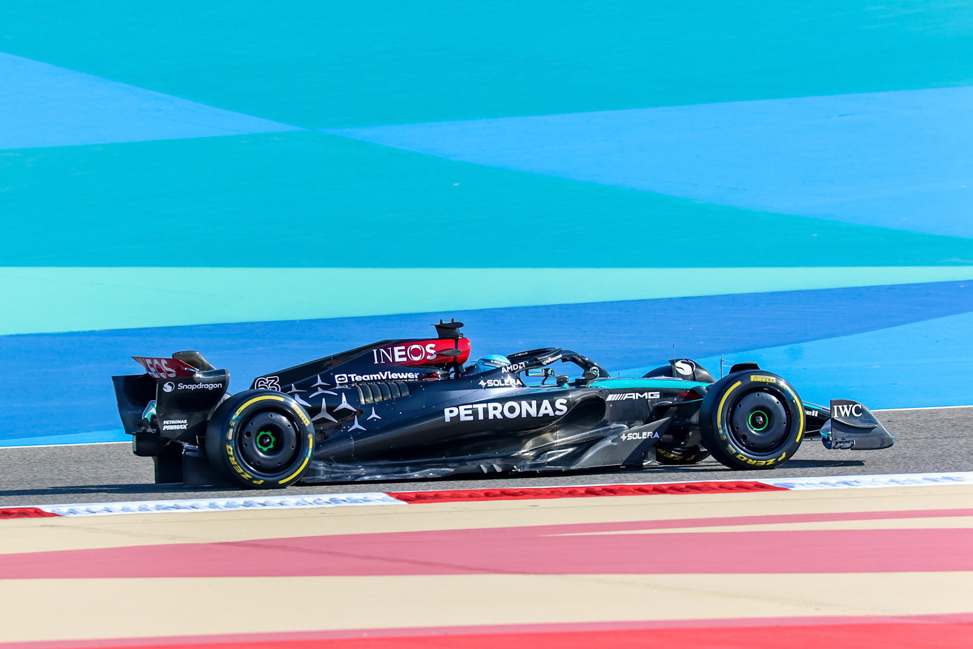 George Russell #63, Mercedes-AMG Petronas F1 Team; Formel 1 GP Bahrain. Donnerstag 29.02.2024