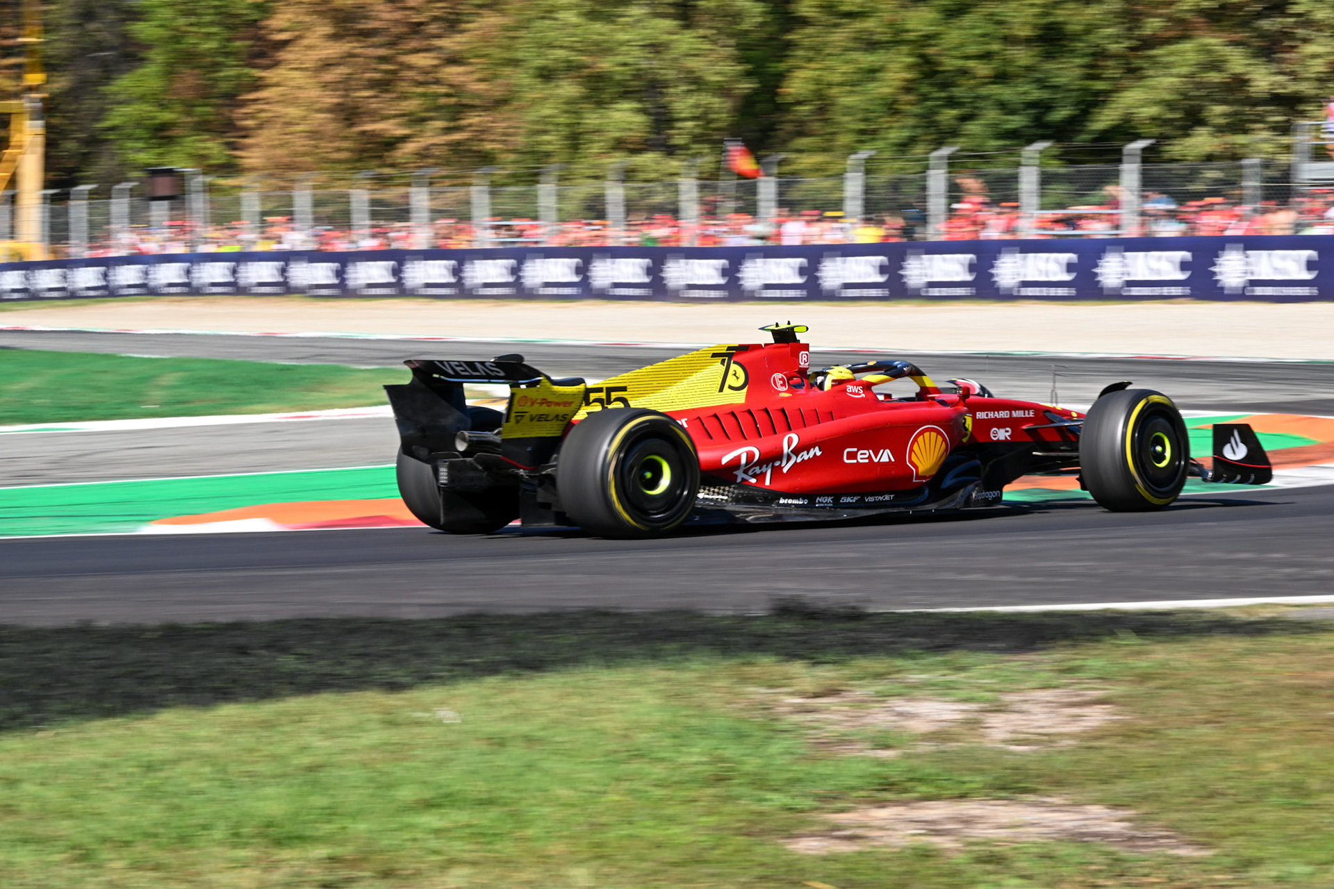 Carlos Sainz (ESP) Scuderia Ferrari; Formel 1 GP Italien Monza, Sonntag, 11.09.2022