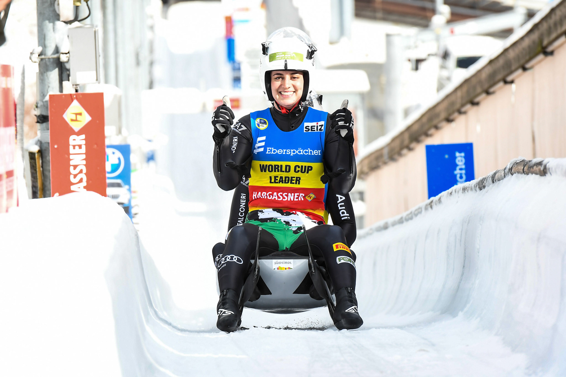 Andrea Voetter, Marion Oberhofer, ITA; Eberspächer Luge World Cup; Veltins Eisarena Winterberg 25.02.2023