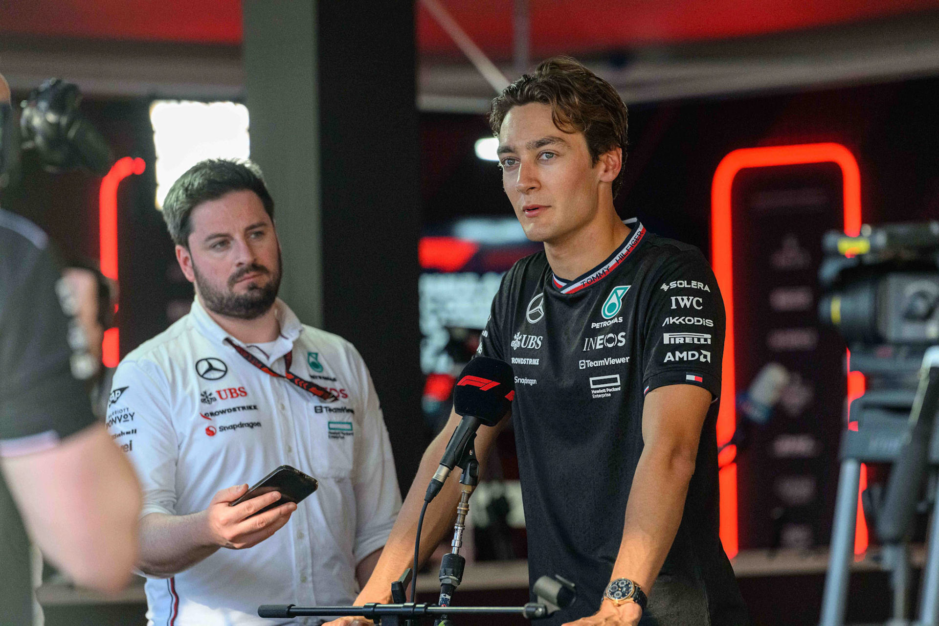 George Russell #63, Mercedes-AMG Petronas F1 Team; F1 GP Imola / Italien Freitag, 17.05.2024