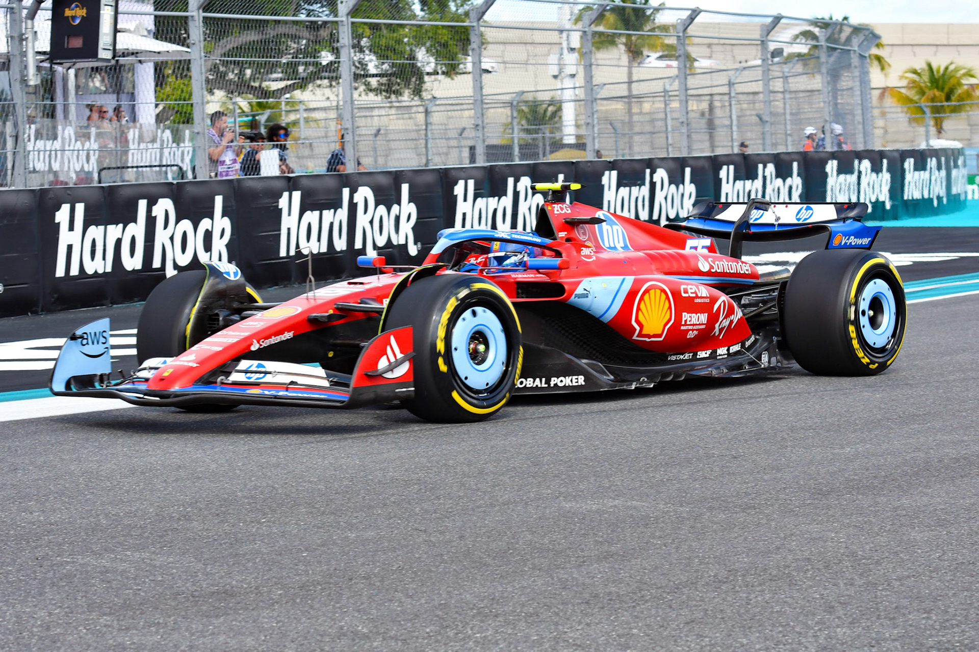 Carlos Sainz #55, Scuderia Ferrari; Formel 1 GP Miami / USA. 05.05.2024