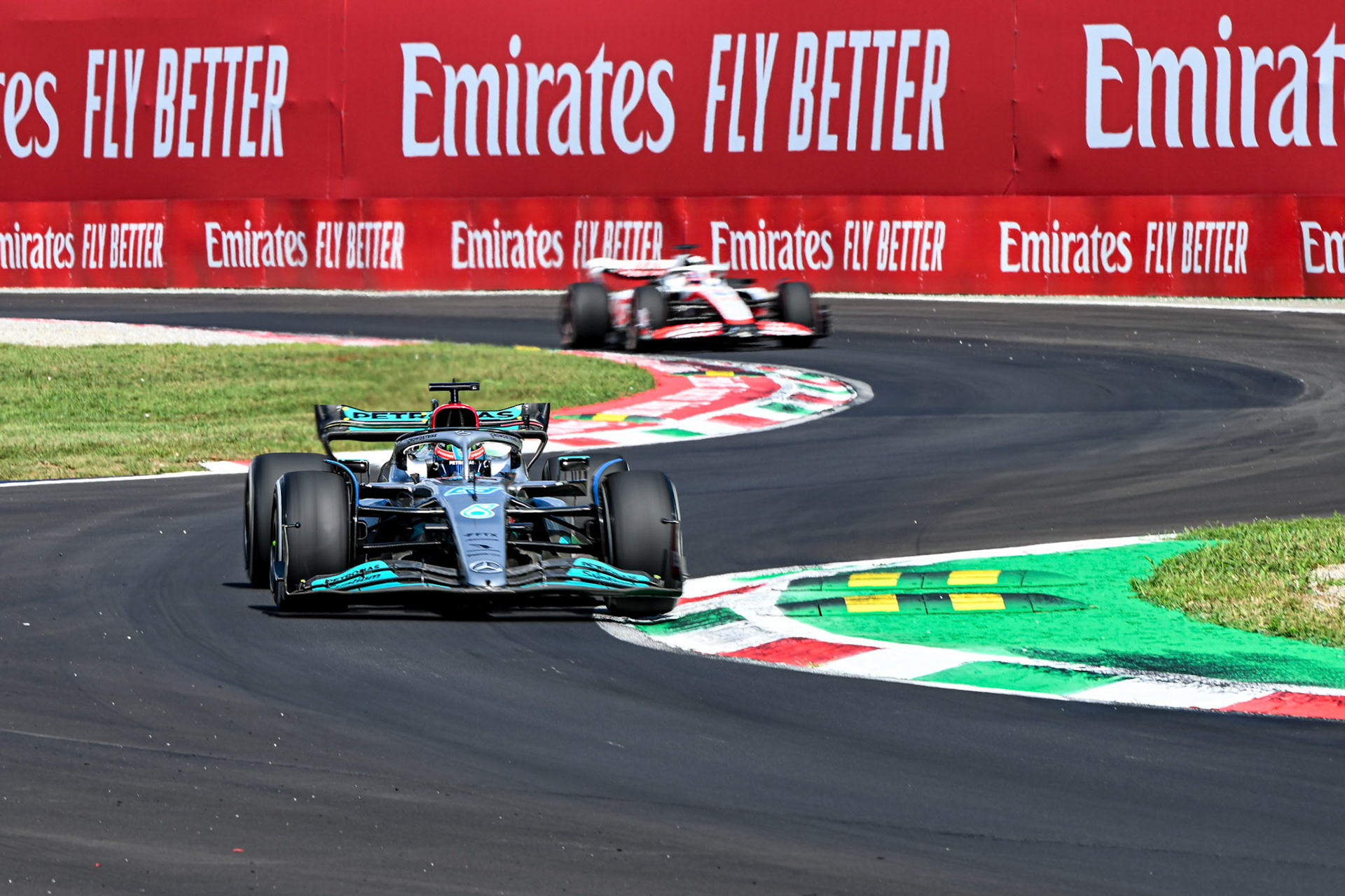 George Russell (GBR) Merceds AMG Petronas F1 Team; Formel 1 GP Italien Monza, Freitag, 09.09.2022