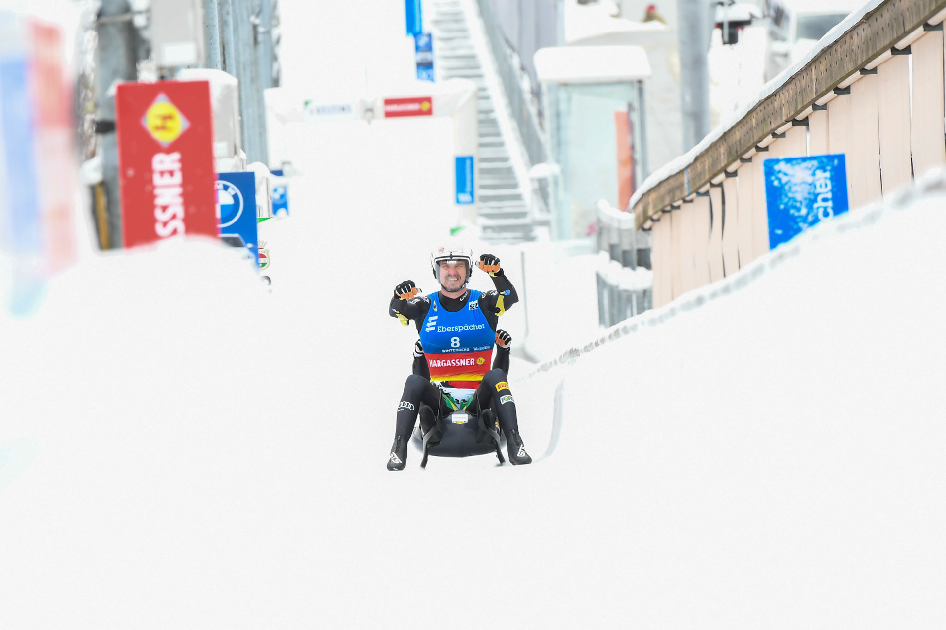 Ludwig Rieder, Patrick Rastner, ITA; Eberspächer Luge World Cup; Veltins Eisarena Winterberg 25.02.2023