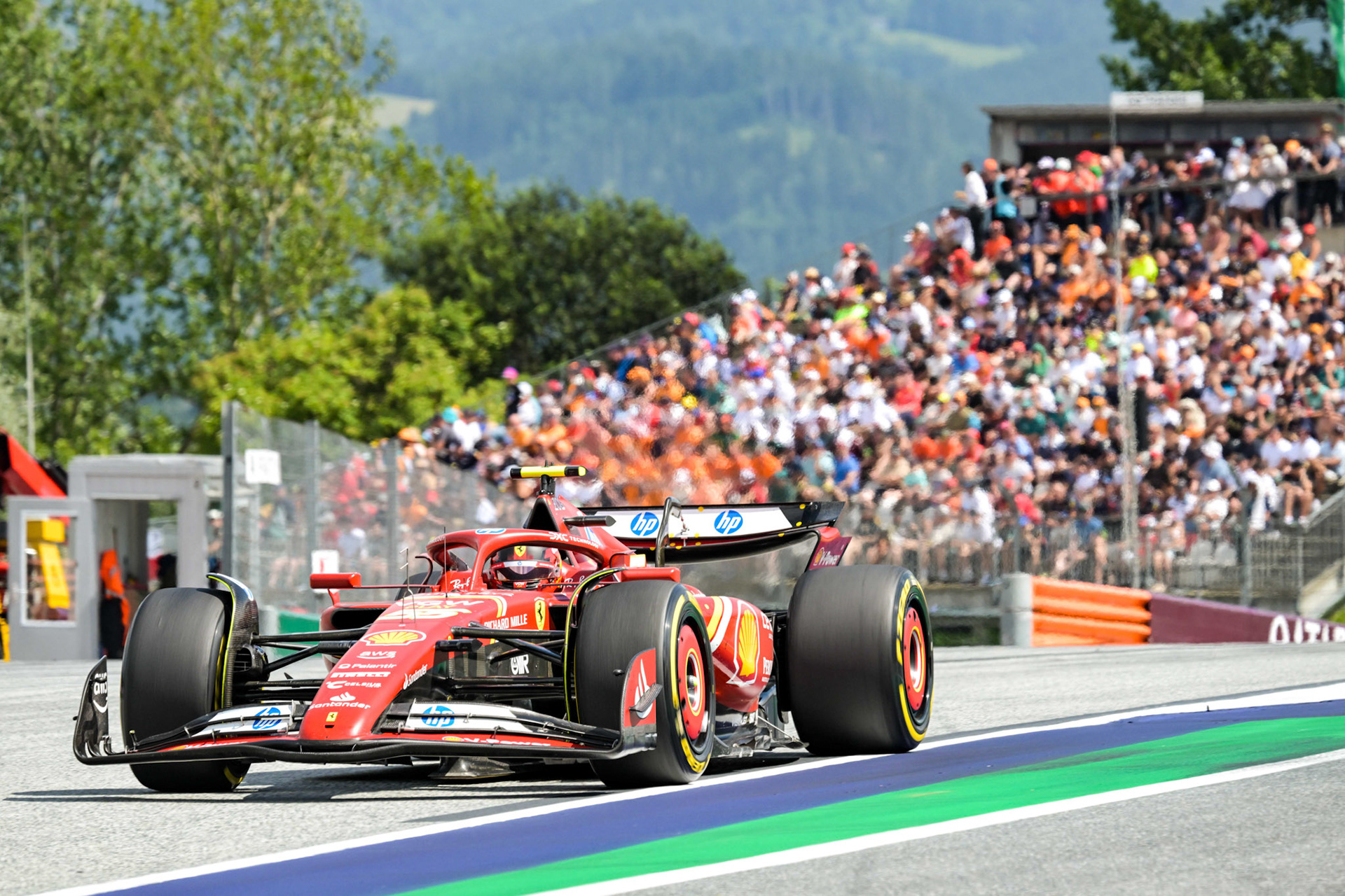 Carlos Sainz #55, Scuderia Ferrari;Formel 1 GP Austria / Österreich. Sonntag, 30.06.2024