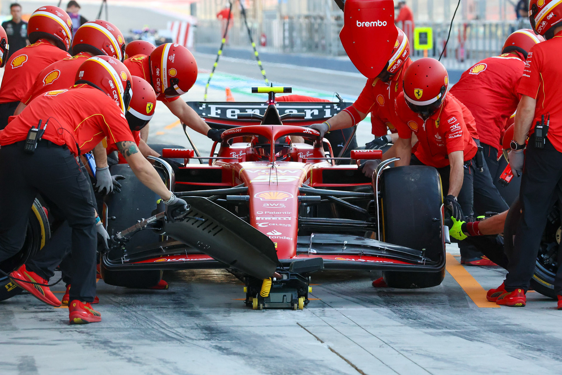 Carlos Sainz #55, Scuderia Ferrari; Formel 1 Pre-Season Tests Bahrain. Mittwoch, 21.02.2024