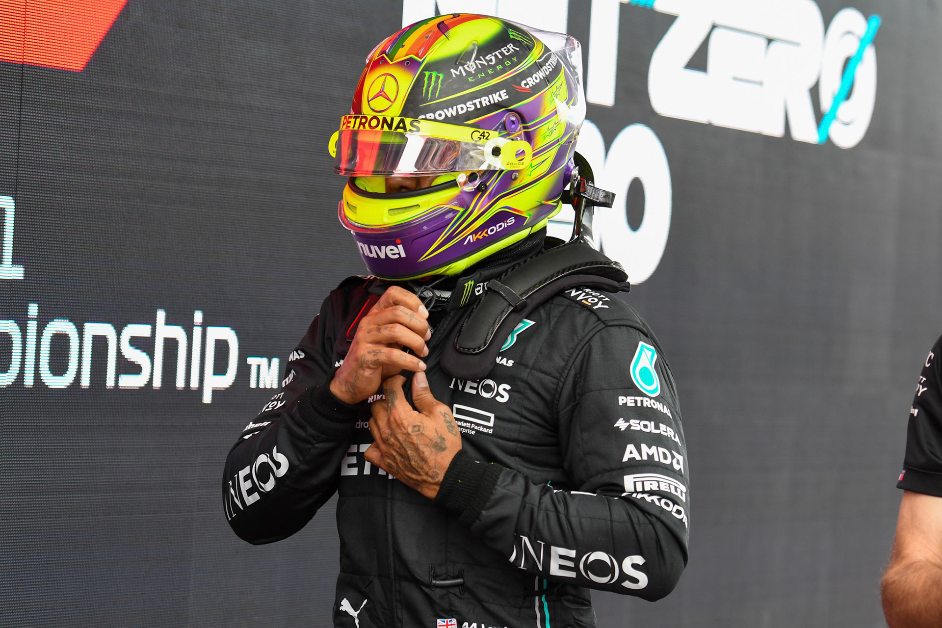 Lewis Hamilton (GBR) Mercedes AMG F1 Team; Formel 1 GP Barcelona. Samstag 03.06.2023