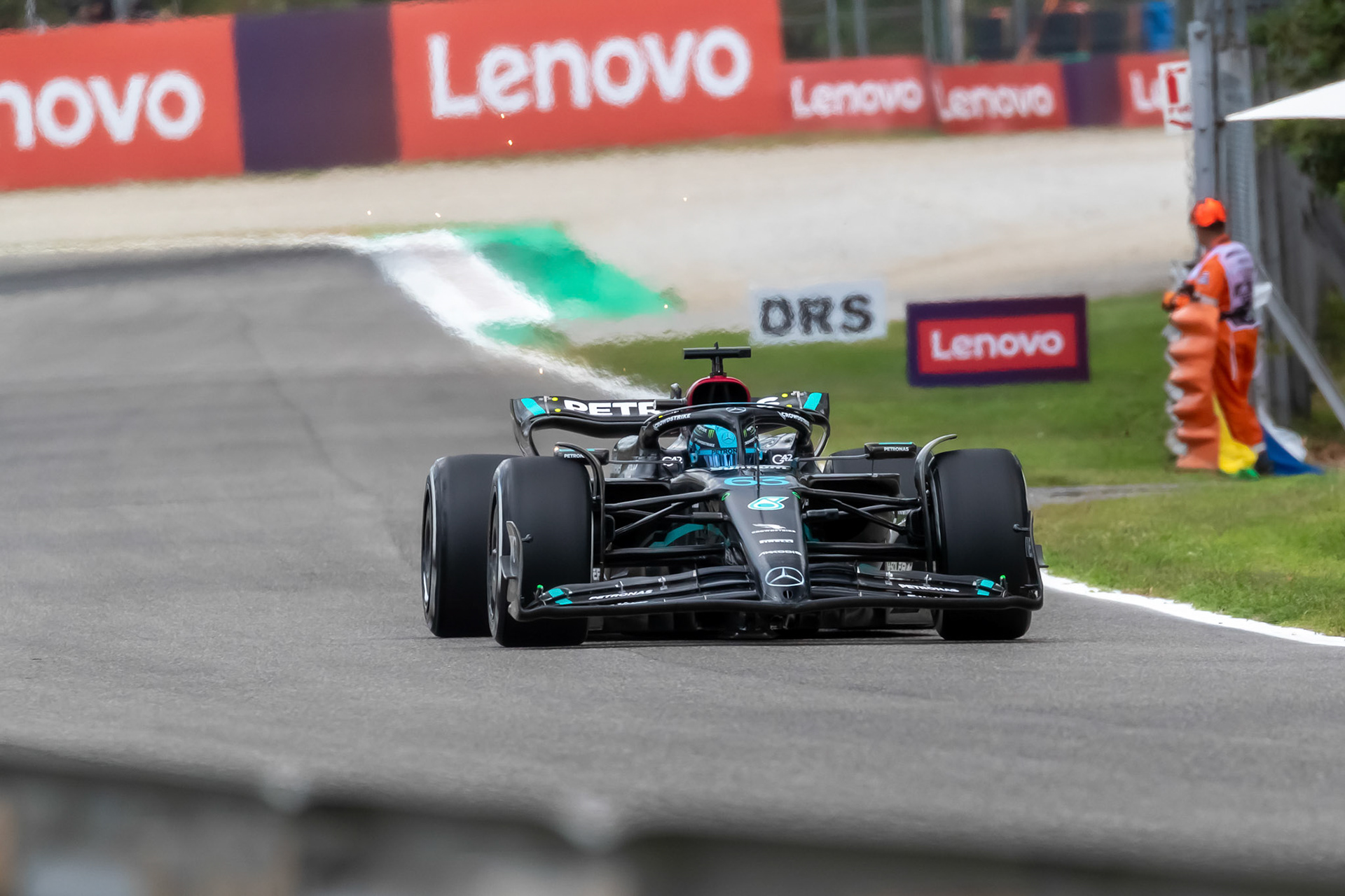 George Russell (GBR) Mercedes AMG F1 Team; Formel 1 GP Italien / Monza. Freitag, 01.09.2023