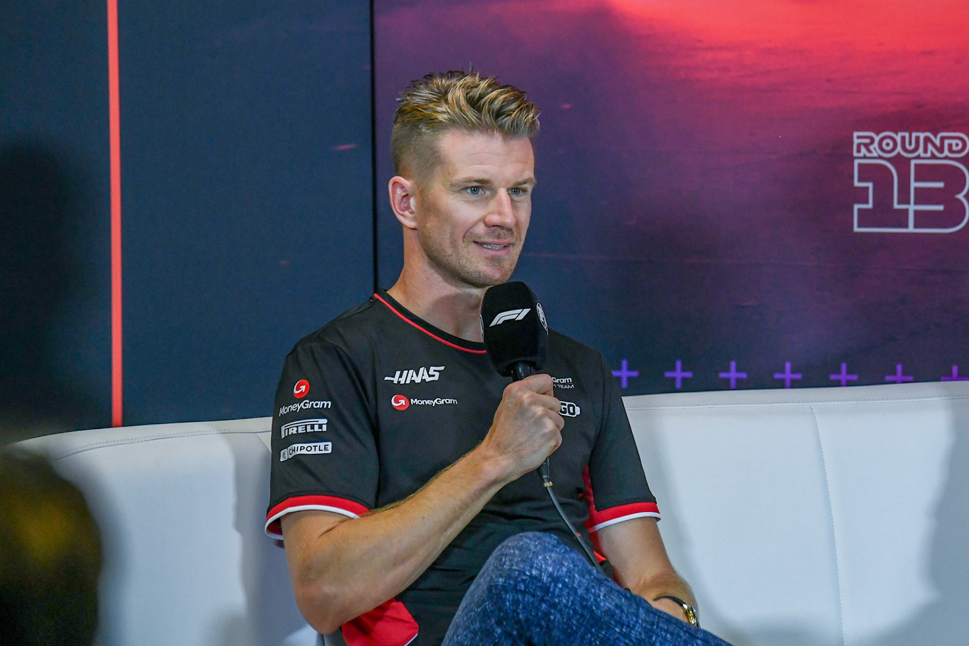 Nico Hülkenberg #27, MoneyGram Haas F1 Team in der Pressekonferenz;Formel 1 Budapest / Ungarn, 20.07.2024