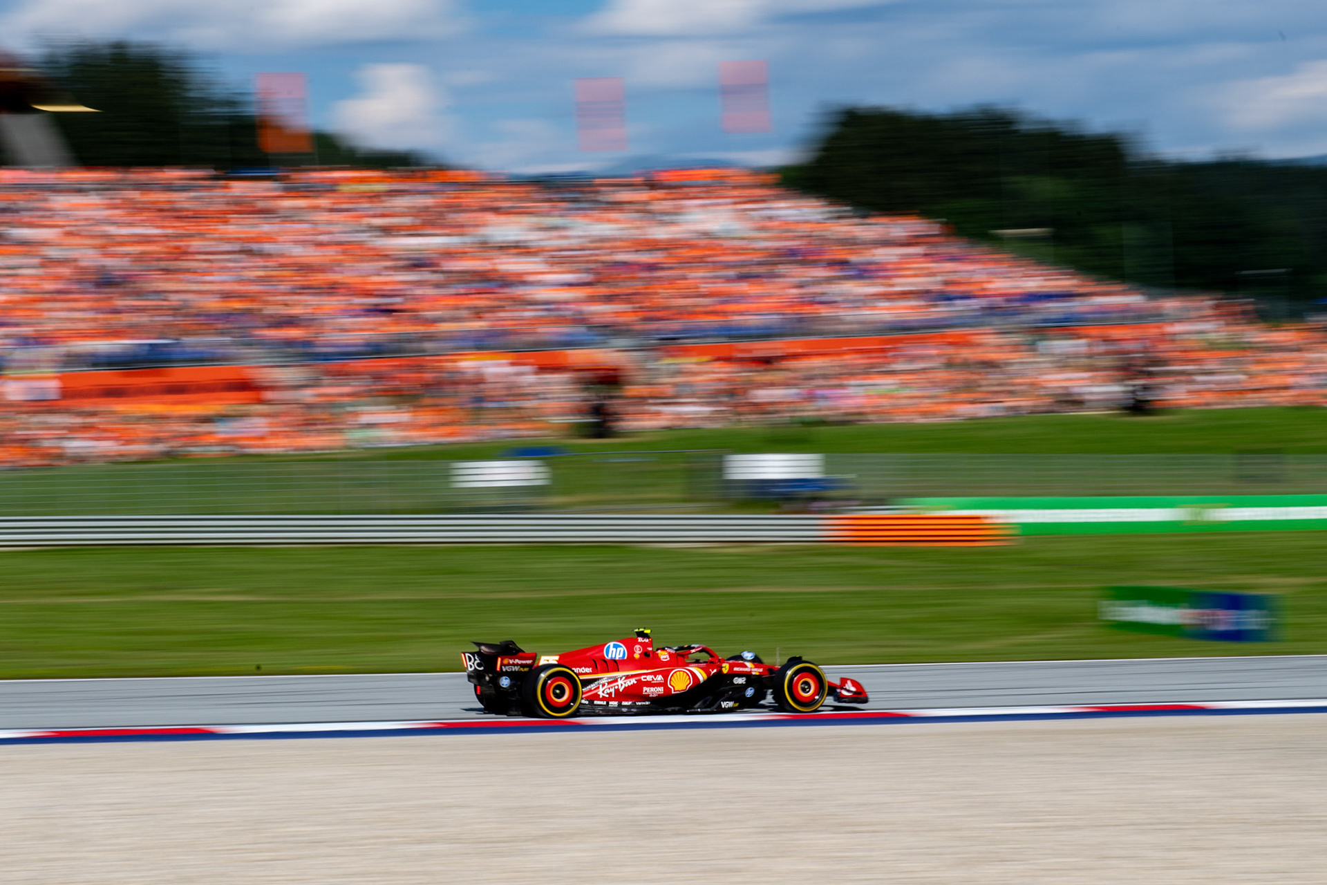 Carlos Sainz #55, Scuderia Ferrari;Formel 1 GP Austria / Österreich. Freitag, 28.06.2024