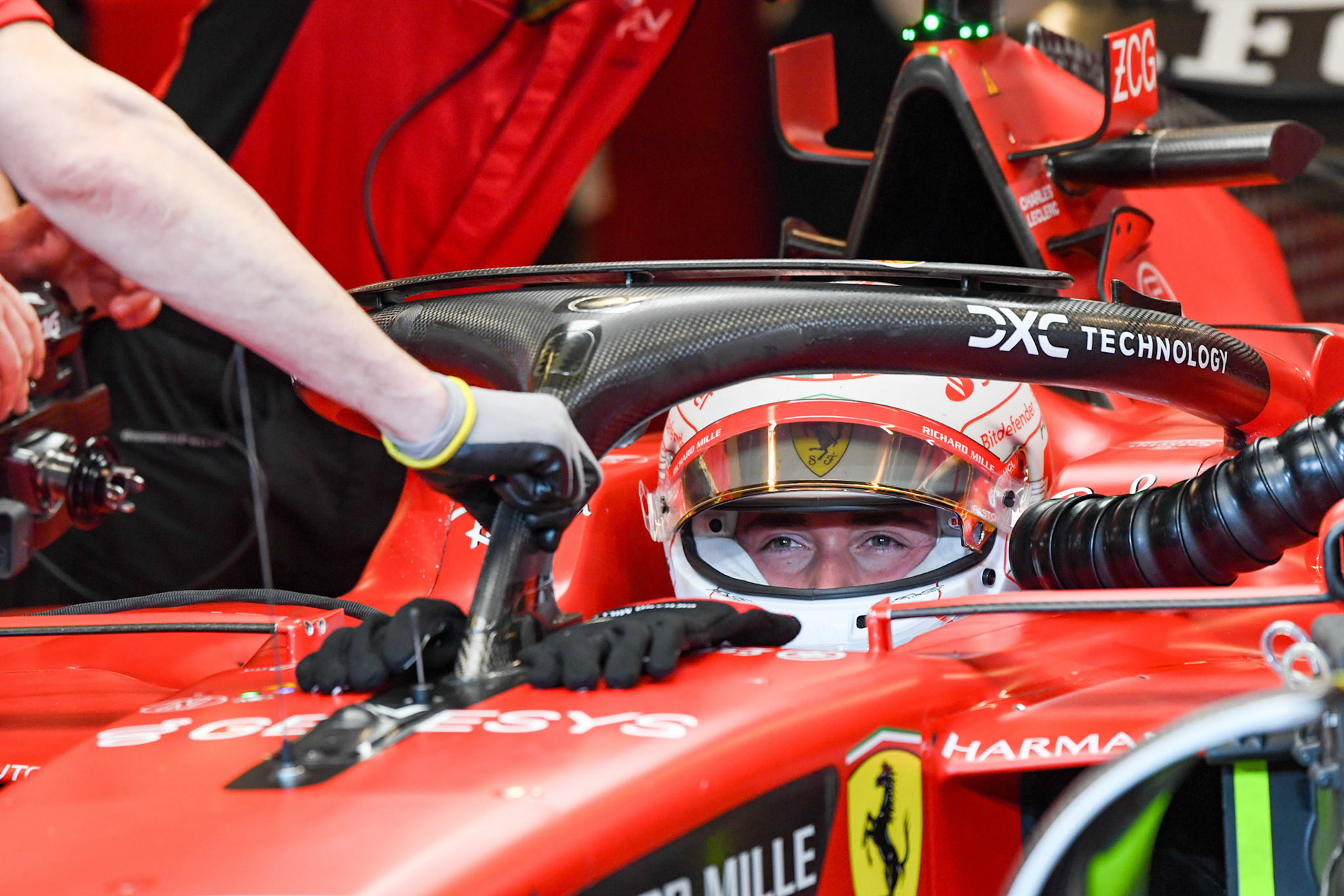 Charles Leclerc (MCO) Scuderia Ferrari;Formel 1 GP Abu Dhabi. Freitag 24.11.2023