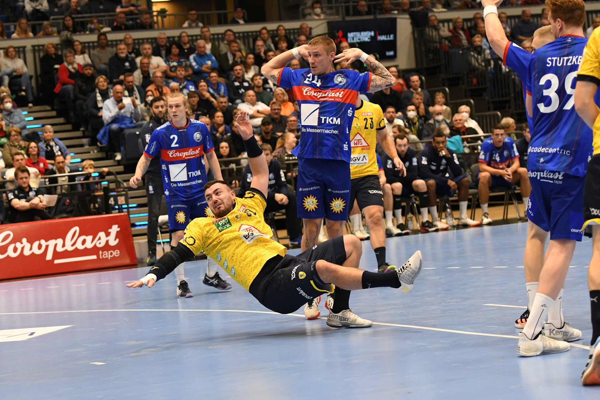 Jannik Kohlbacher #80; Handball Bundesliga; BHC 06 - Rhein Neckar Loewen 29.09.2022