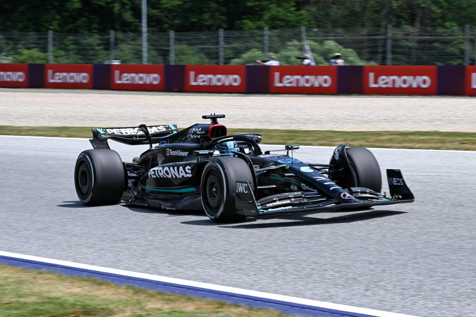 George Russell (GBR) Mercedes AMG F1 Team; Formel 1 GP Austria / Österreich. Freitag, 30.06.2023