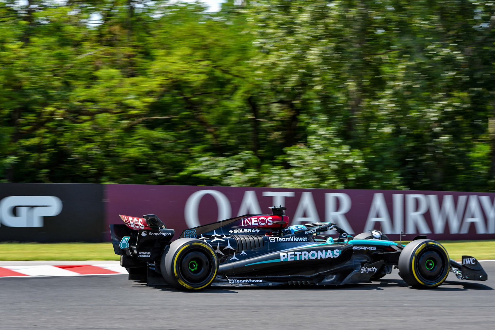George Russell #63, Mercedes-AMG Petronas F1 Team;Formel 1 Budapest / Ungarn, 20.07.2024
