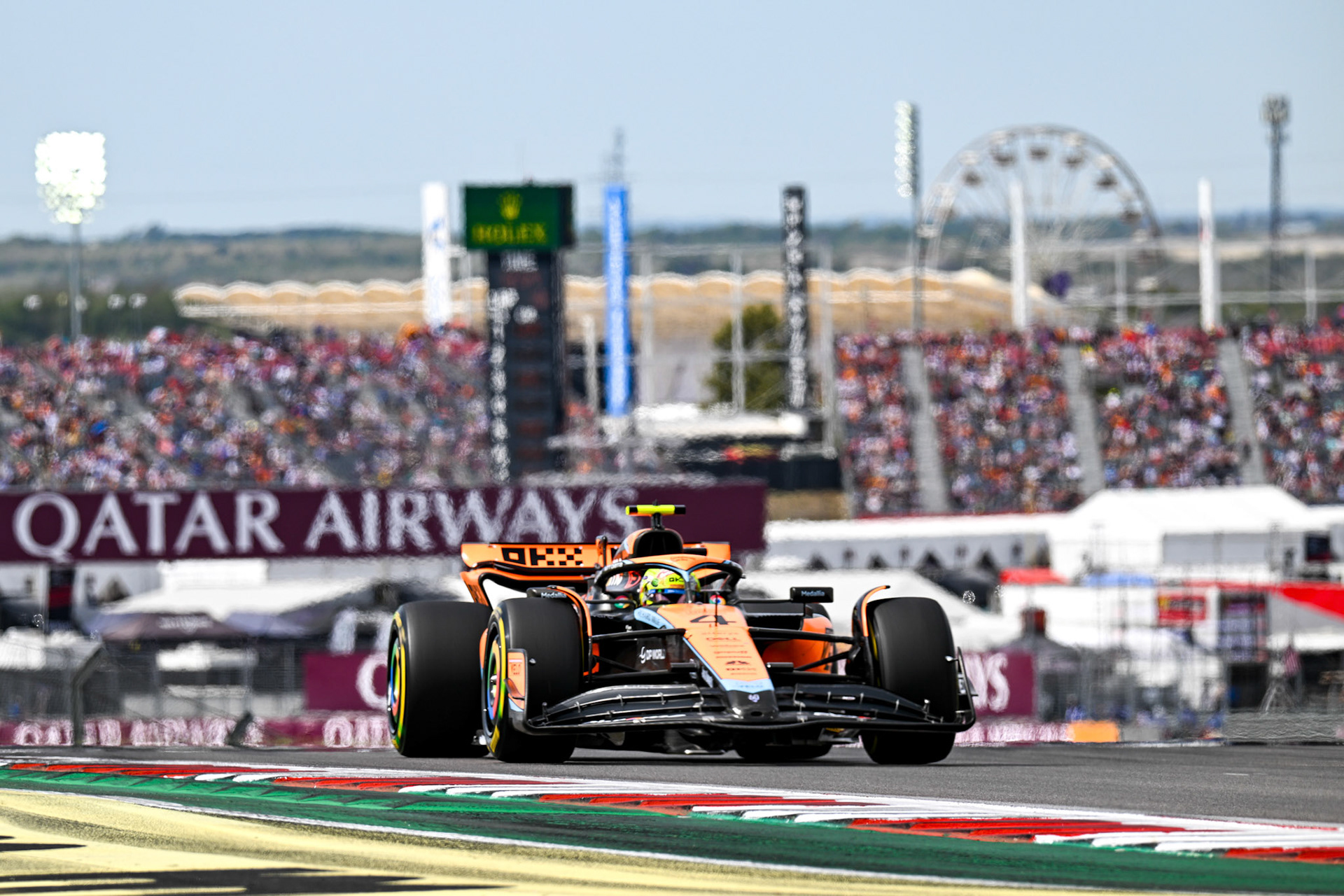 Lando Norris (GBR) McLaren F1 Team; Formel 1 GP USA Austin Texas. Samstag 21.10.2023