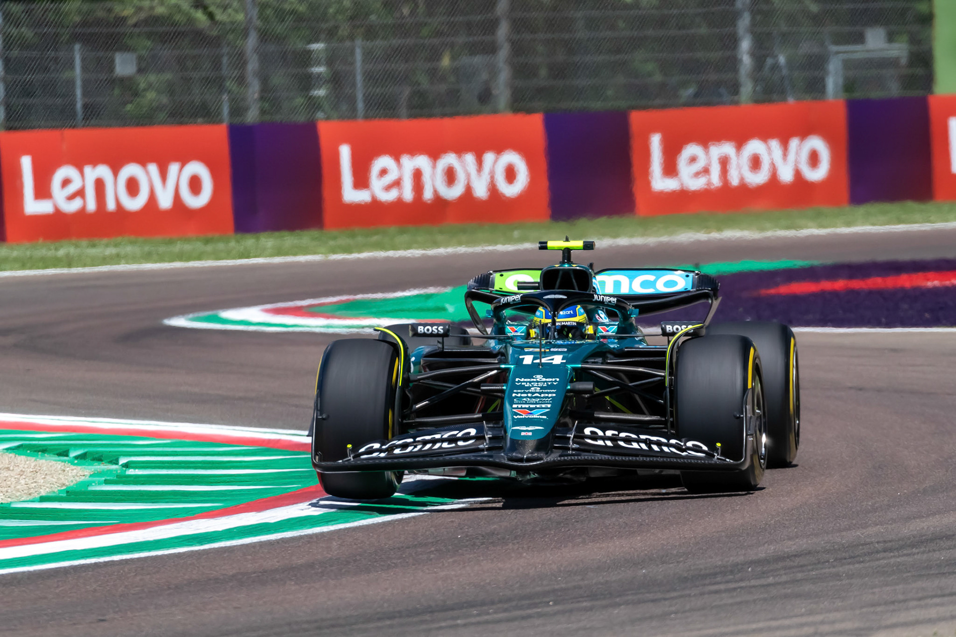 Fernando Alonso #14, Aston Martin Aramco F1 Team; F1 GP Imola / Italien Freitag, 17.05.2024