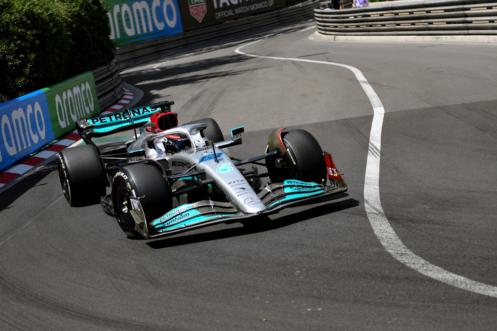 George Russell (GBR) Merceds AMG Petronas F1 Team; Formel 1 Monaco am 27.05.2022