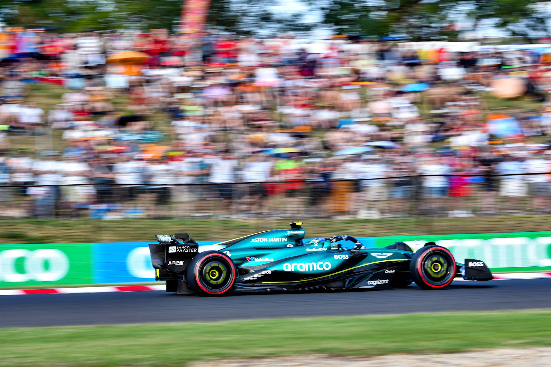Fernando Alonso #14, Aston Martin Aramco F1 Team;Formel 1 Budapest / Ungarn, 20.07.2024